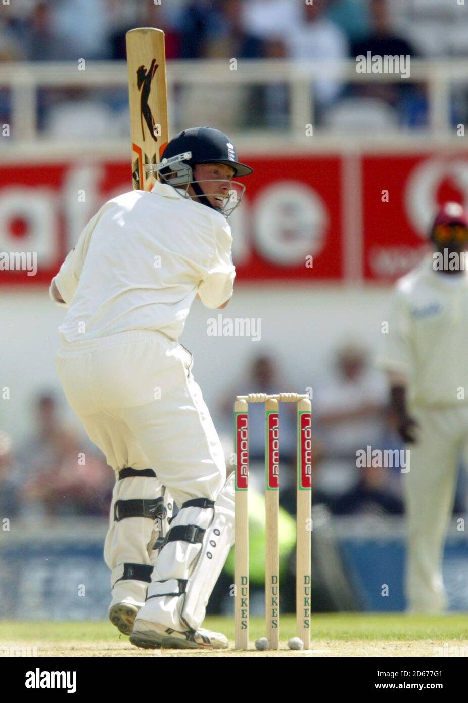 Ian Bell, en Angleterre, en action lors de ses débuts aux tests Banque D'Images