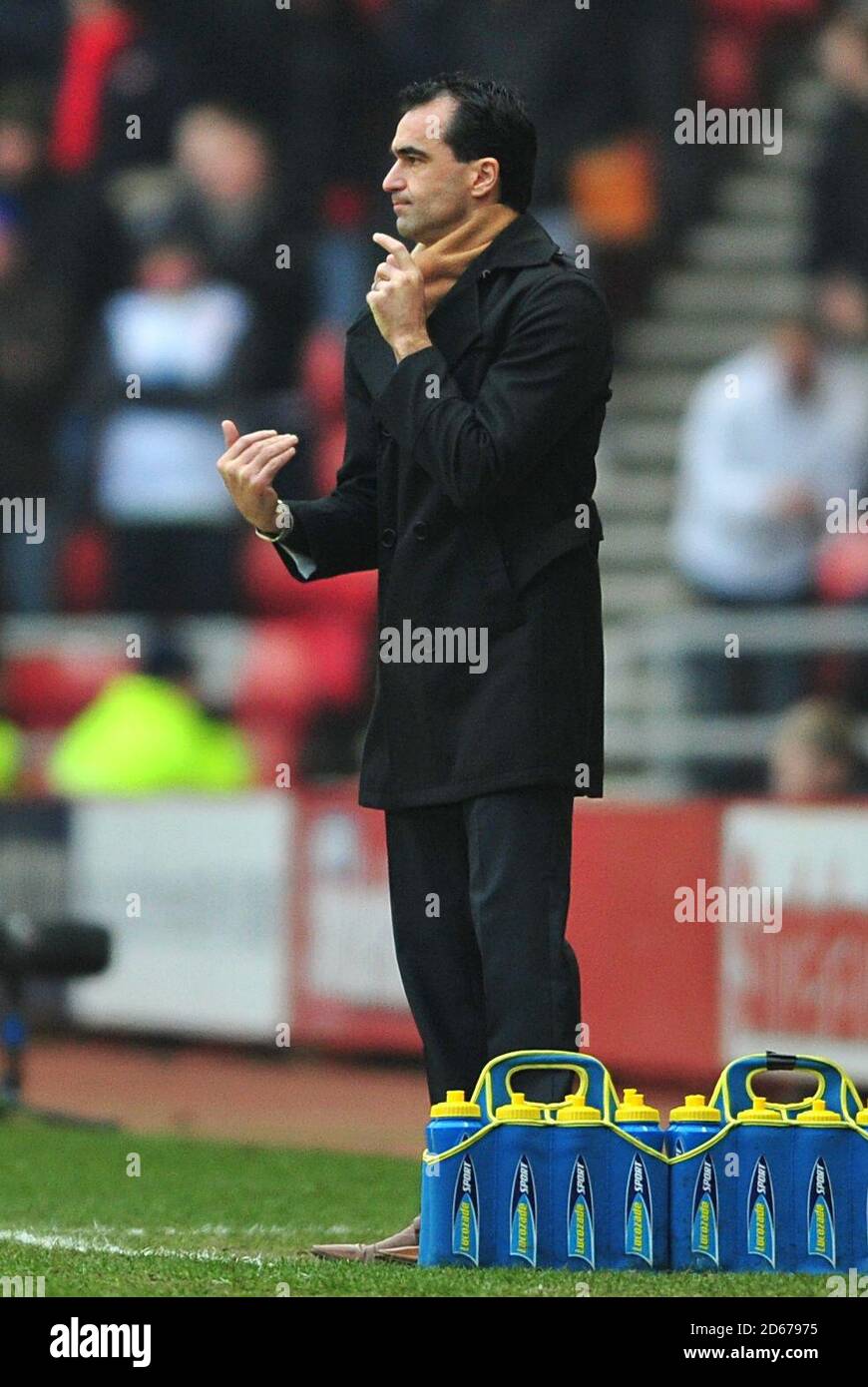 Roberto Martinez, directeur de Wigan Athletic Banque D'Images