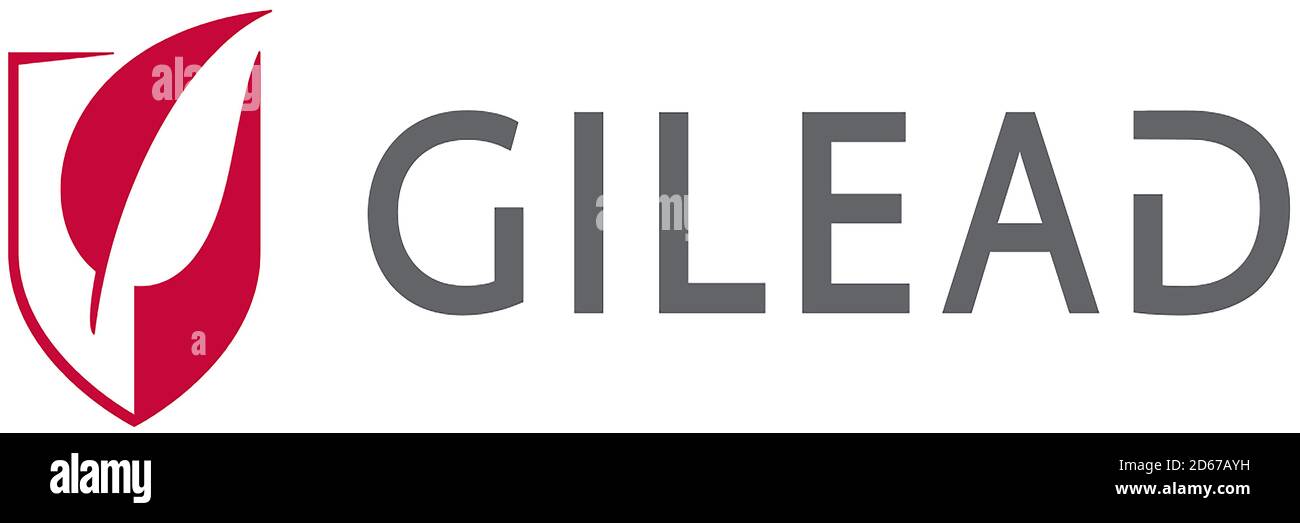 Logo de la société biopharmaceutique américaine Giiled Sciences avec siège en Californie - États-Unis. Banque D'Images
