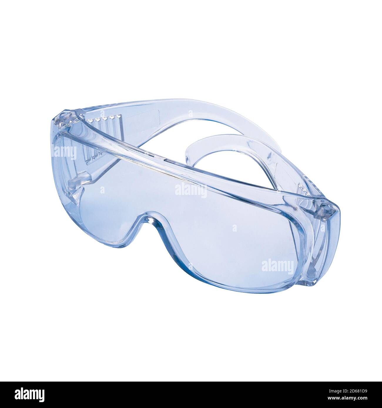Lunettes de sécurité avec monture translucide et lentille transparente Banque D'Images