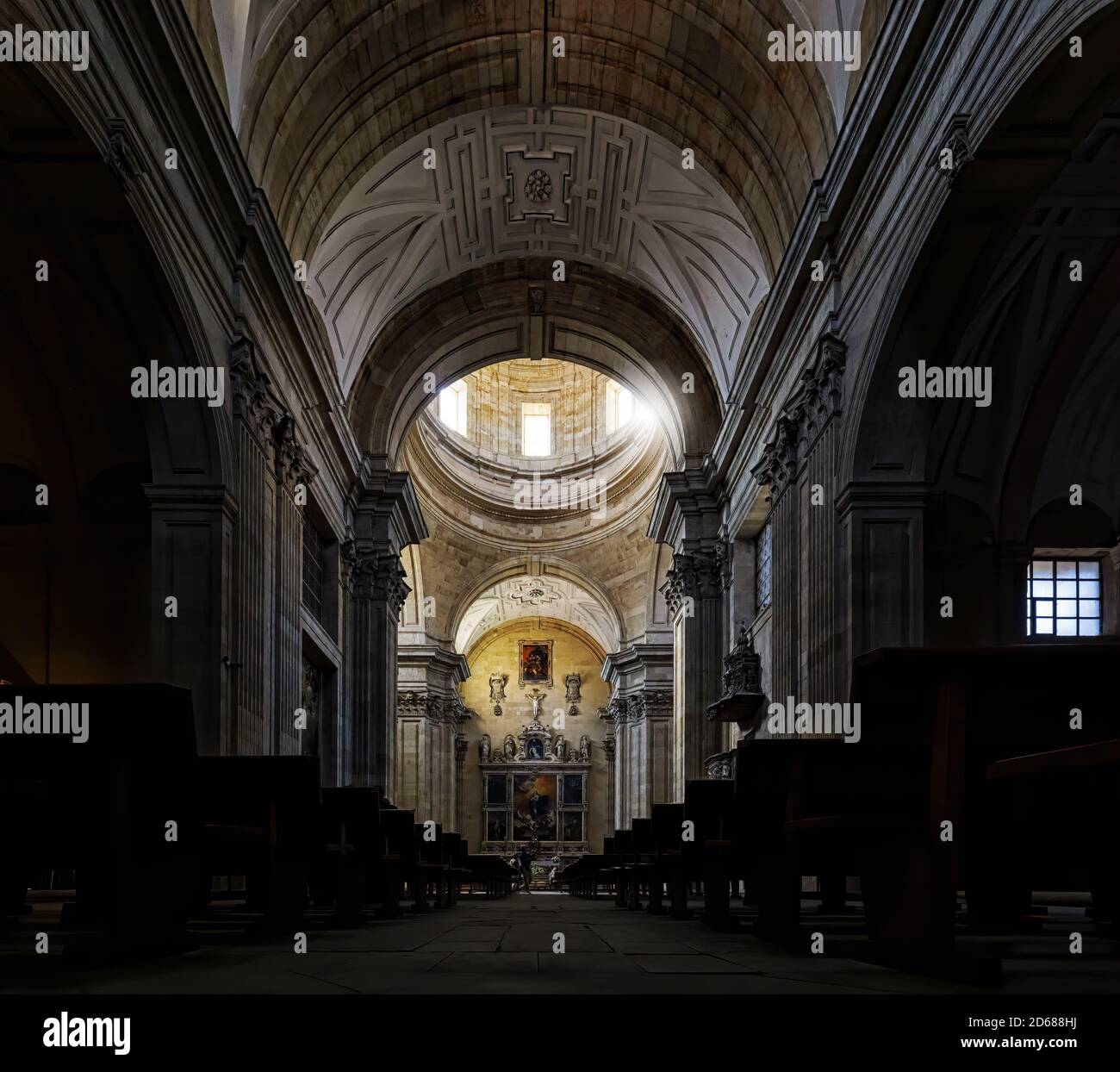 Église couvent des Agustinas Recoletas. Vue incroyable de l'église catholique de l'Immaculée conception. Salamanque, Espagne Banque D'Images