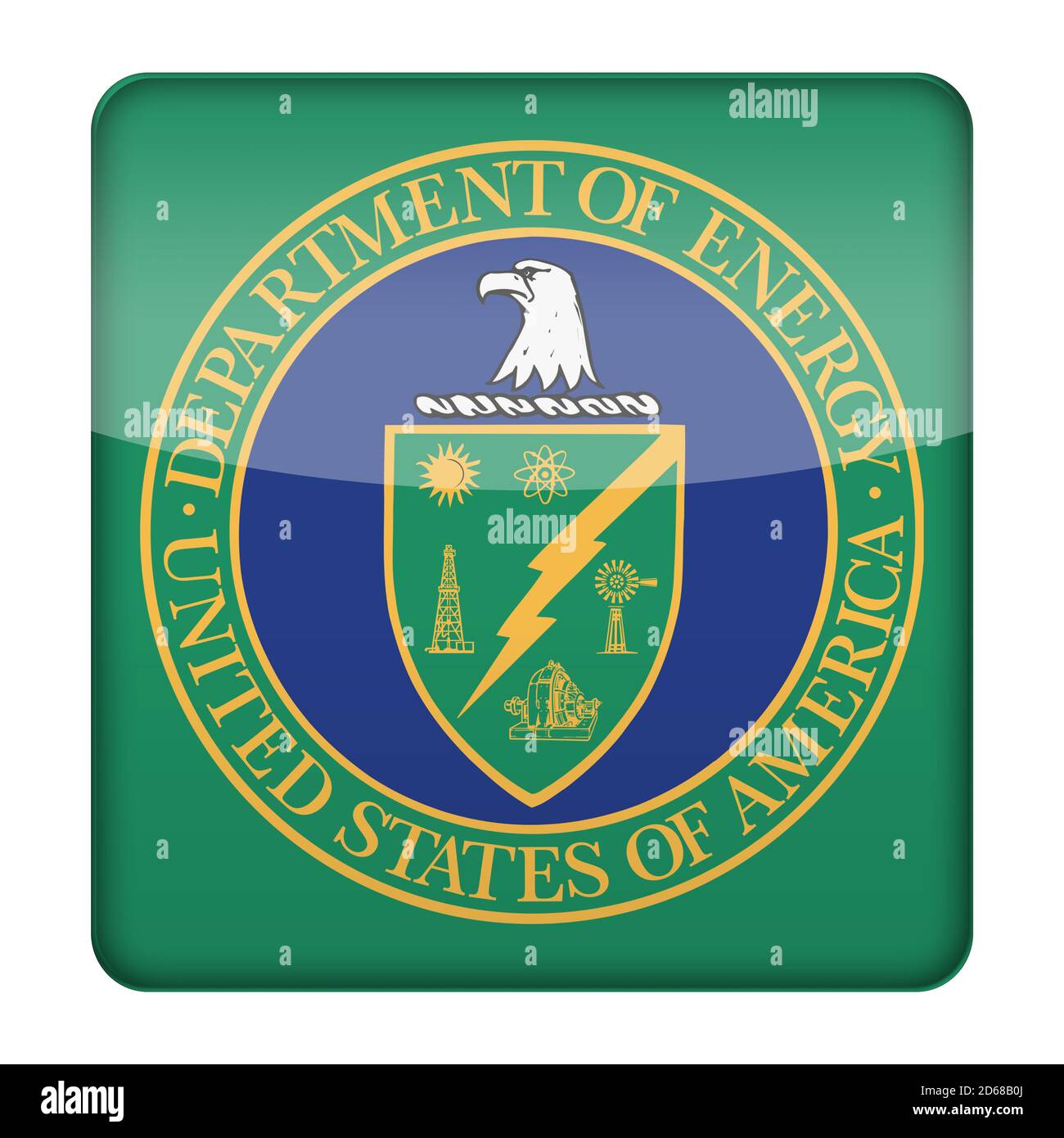 Logo DOE du département de l'énergie des États-Unis Banque D'Images
