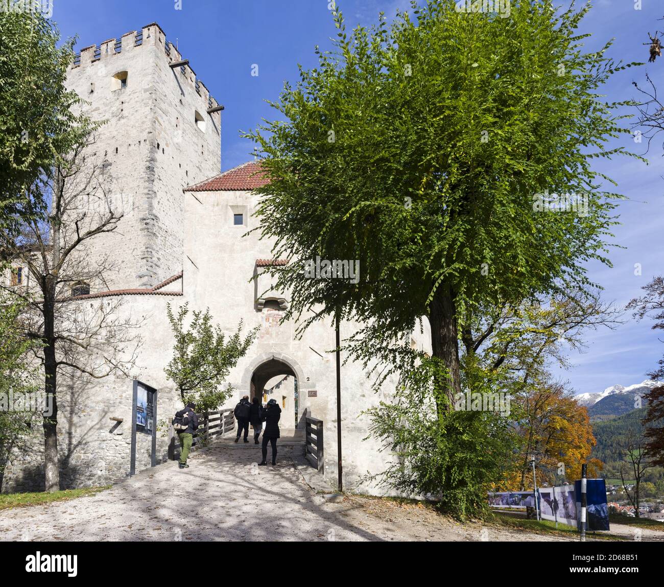 Château de Bruneck, aujourd'hui Musée de montagne de Messner Ripa, Bruneck, Brunico dans la vallée de Puster, Tyrol du Sud, Alto Adige. europe, Europe centrale, italie Banque D'Images