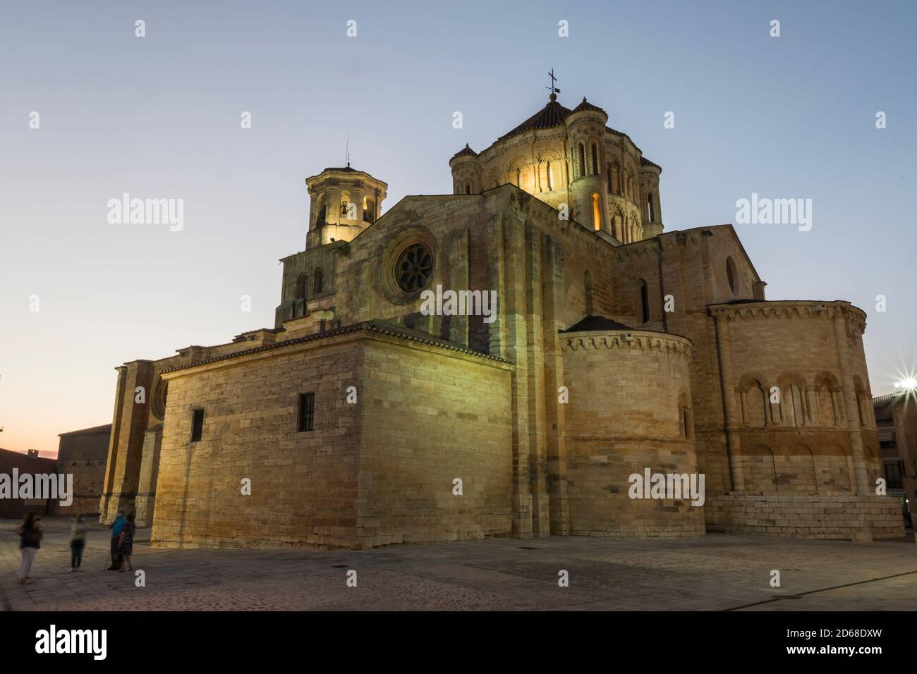 Collégiale de Santa Mara la Mayor, a commencé à être construit au XIIe siècle, est le patrimoine historique espagnol, Toro, province de Zamora, Espagne Banque D'Images