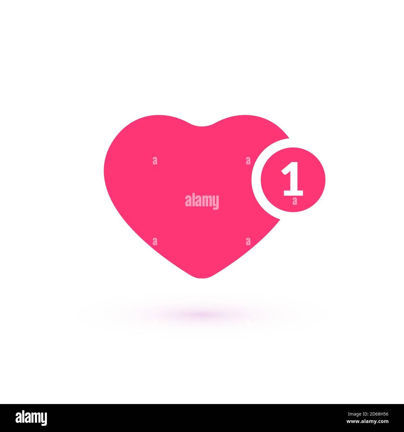 Comme le compteur, le suiveur de commentaire et le symbole de notification Illustration de Vecteur