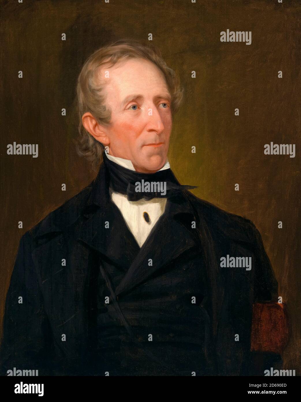 John Tyler (1790-1862), est le dixième président des États-Unis, portrait peint par George Peter Alexander Healy, 1842 Banque D'Images