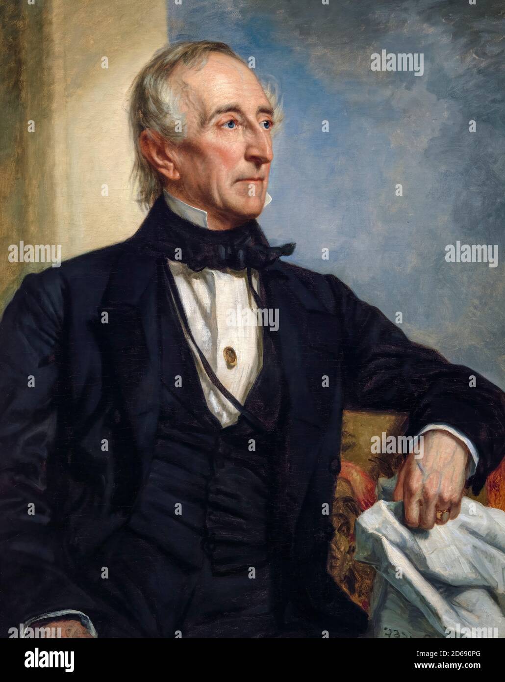 John Tyler (1790-1862), dixième président des États-Unis, portrait peint par George Peter Alexander Healy, 1859 Banque D'Images