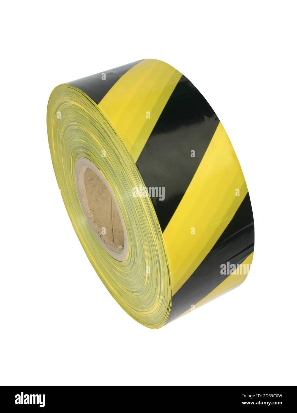 Ruban barrière rayé noir et jaune Photo Stock - Alamy
