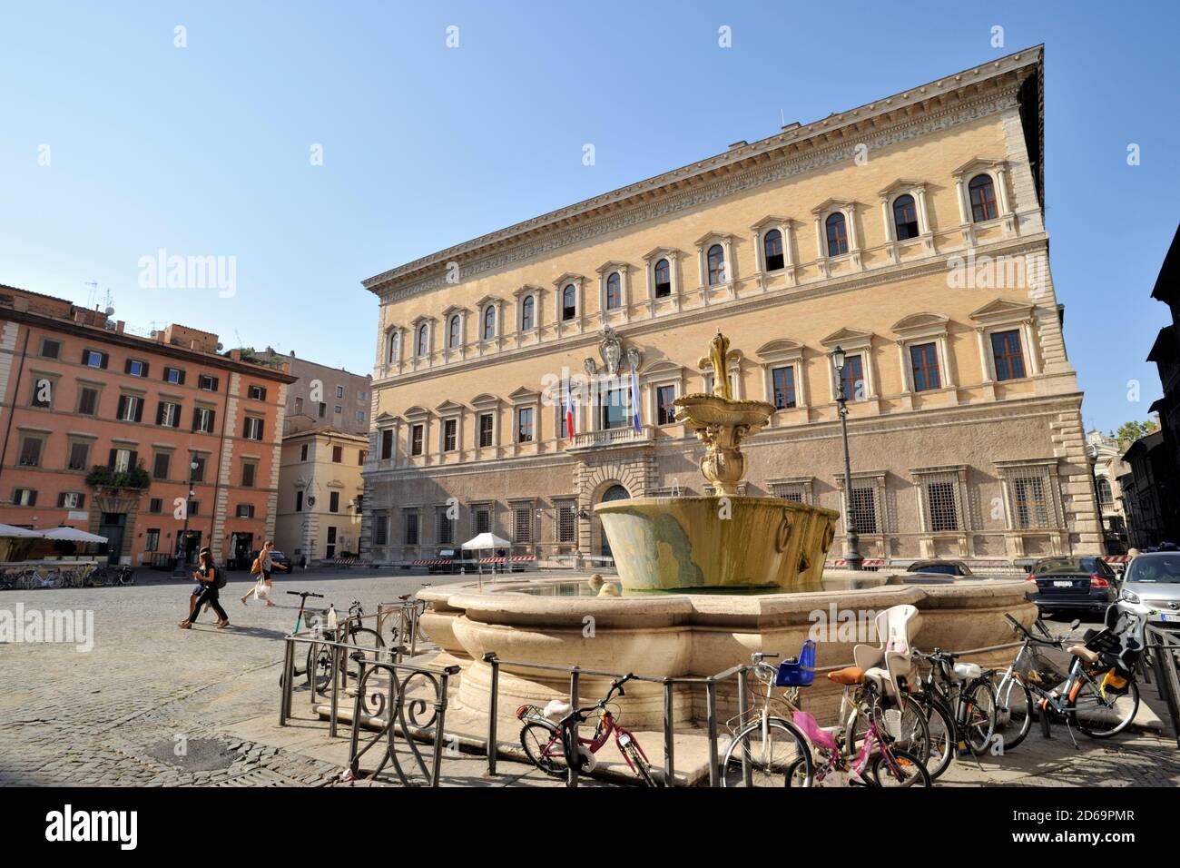 Palazzo Farnese, Piazza Farnese, Rome, Italie Banque D'Images