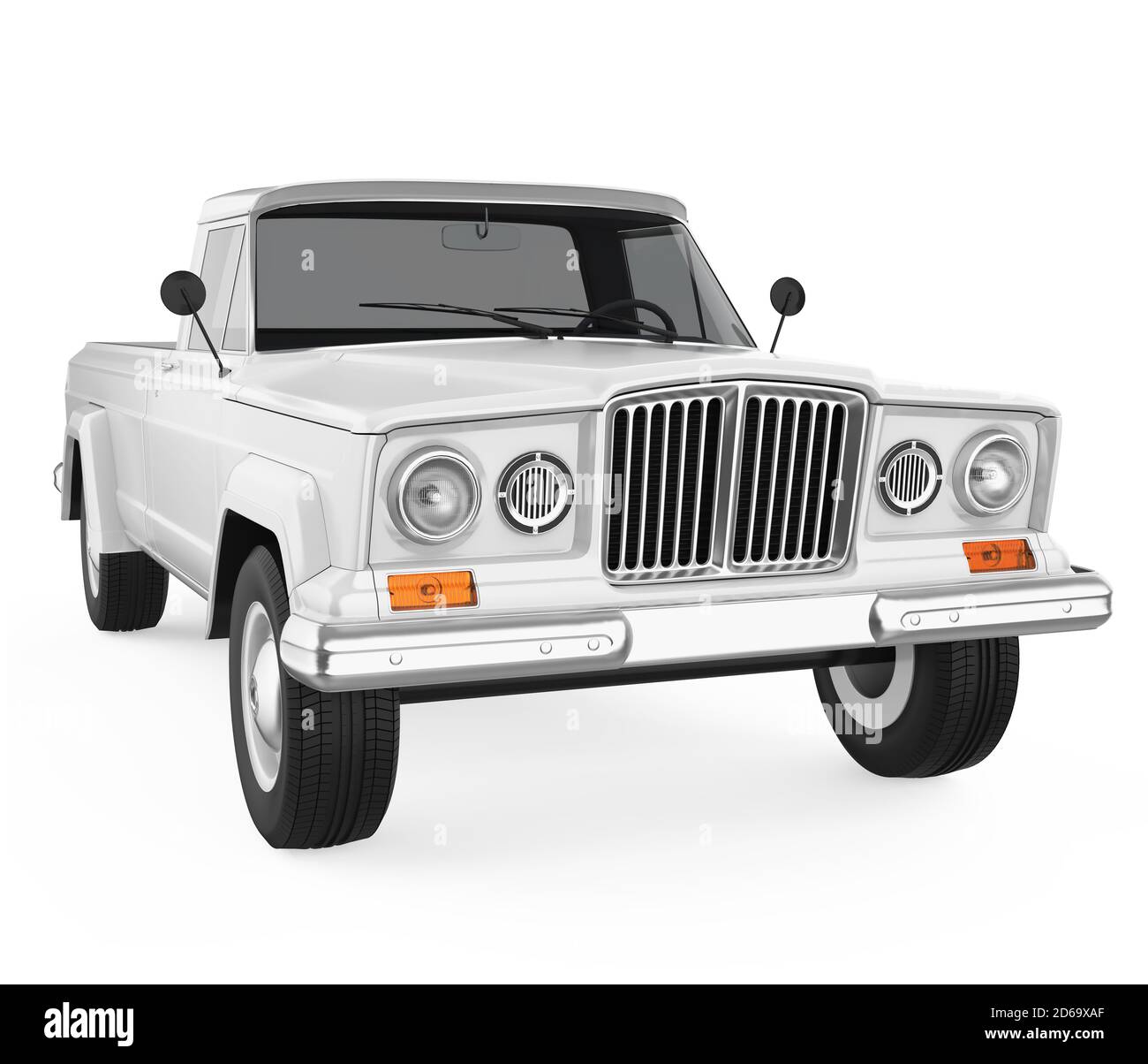 Camionnette Vintage Isolée Banque D'Images