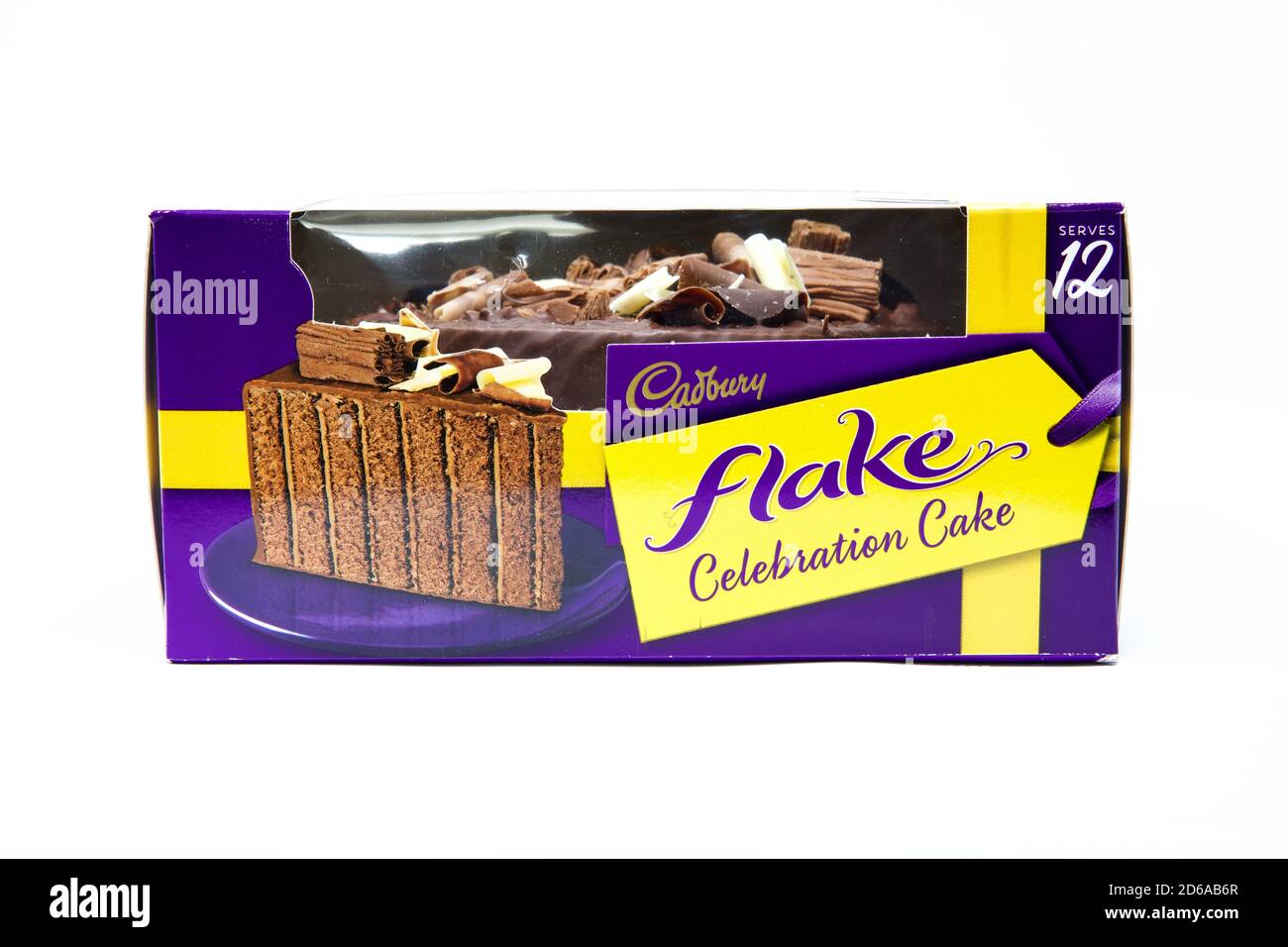 Gâteau de célébration de Cadbury Flake Banque D'Images