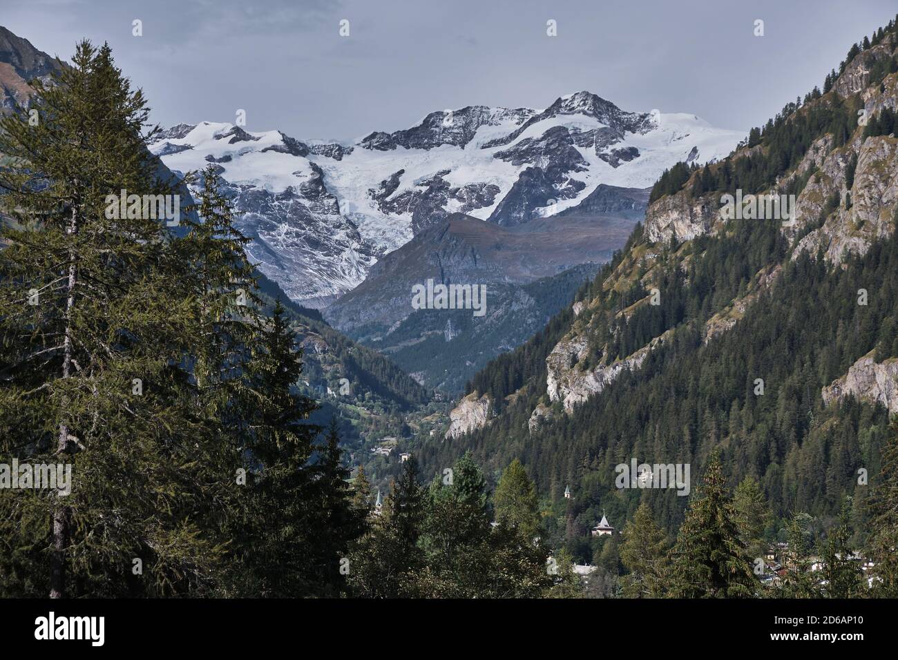 Visite du château de Gressoney Banque D'Images