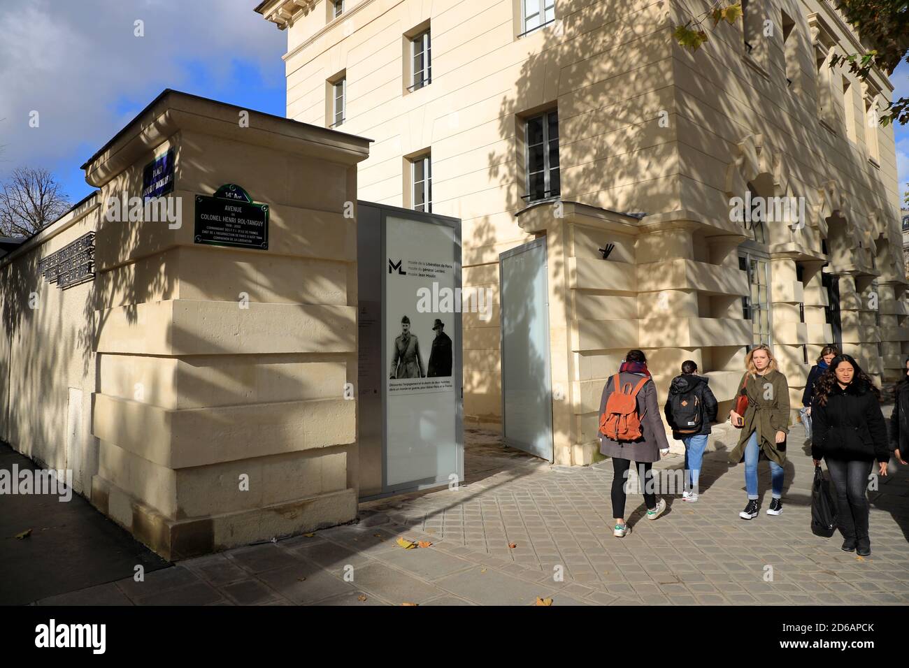 Vue extérieure du Musée de la libération de Paris - Musée du général Leclerc - Musée Jean Moulin. Musée de la libération de Paris.Paris.France Banque D'Images