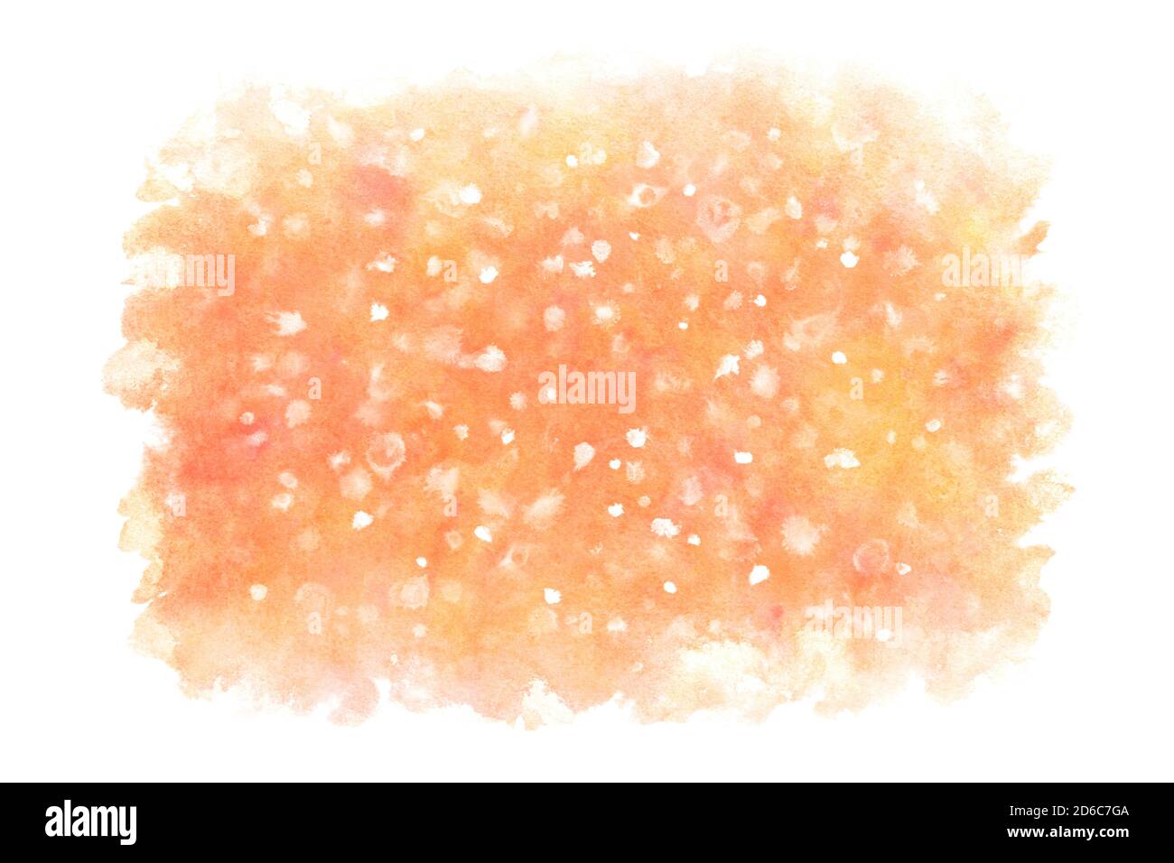 nouvelle année couleur orange texture splash résumé sur grunge naturel aquarelle peinture d'arrière-plan à la main Banque D'Images