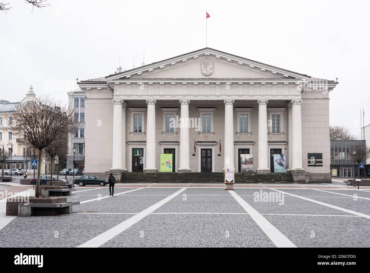 Ville de Halll, Vilnius, Lituanie. Banque D'Images