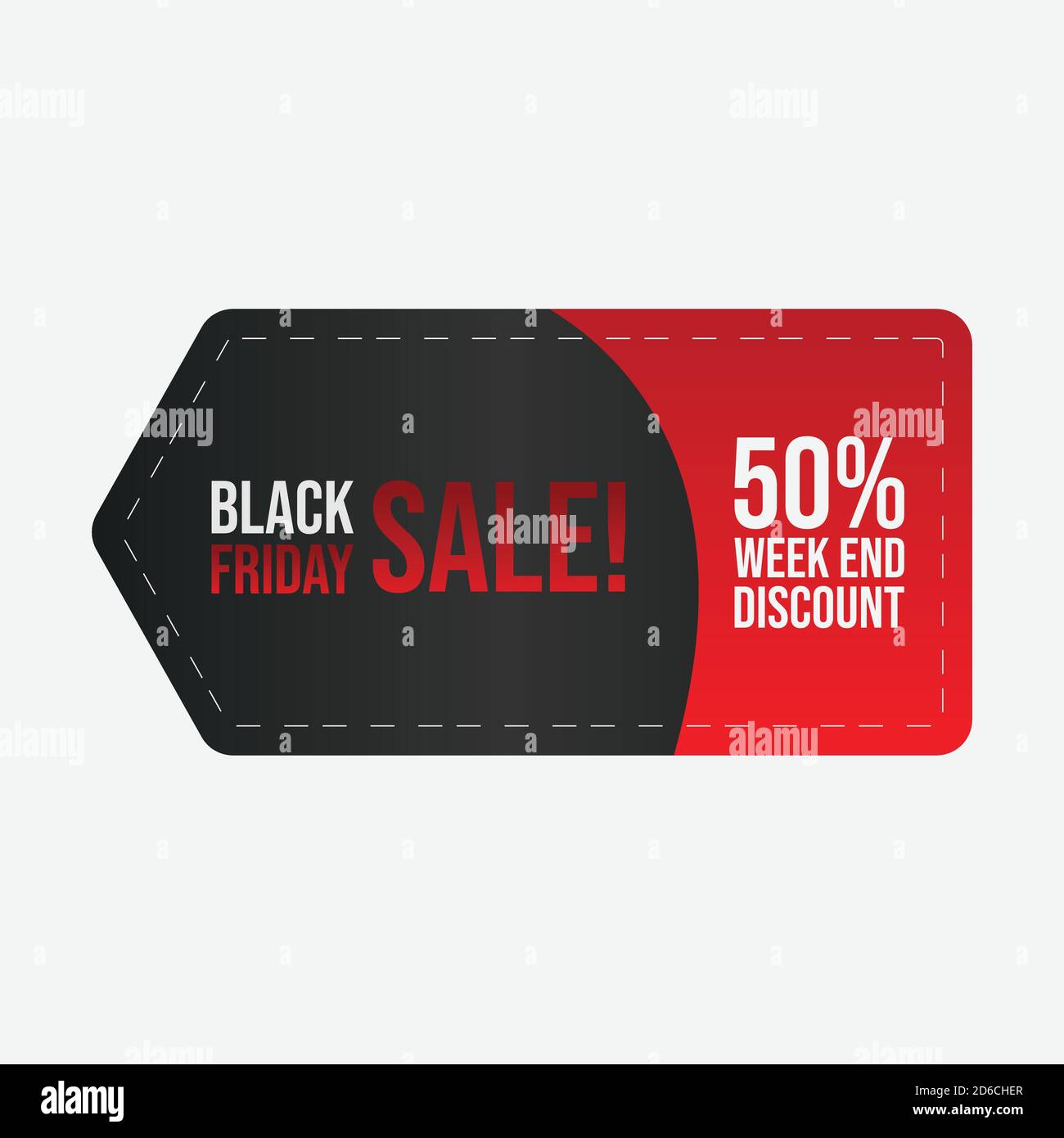 Image vectorielle de la bannière Black Friday sale. Modèle de conception vectoriel. Bannière du Vendredi fou. Autocollants de solde. Marketing de la publicité à prix réduit Illustration de Vecteur