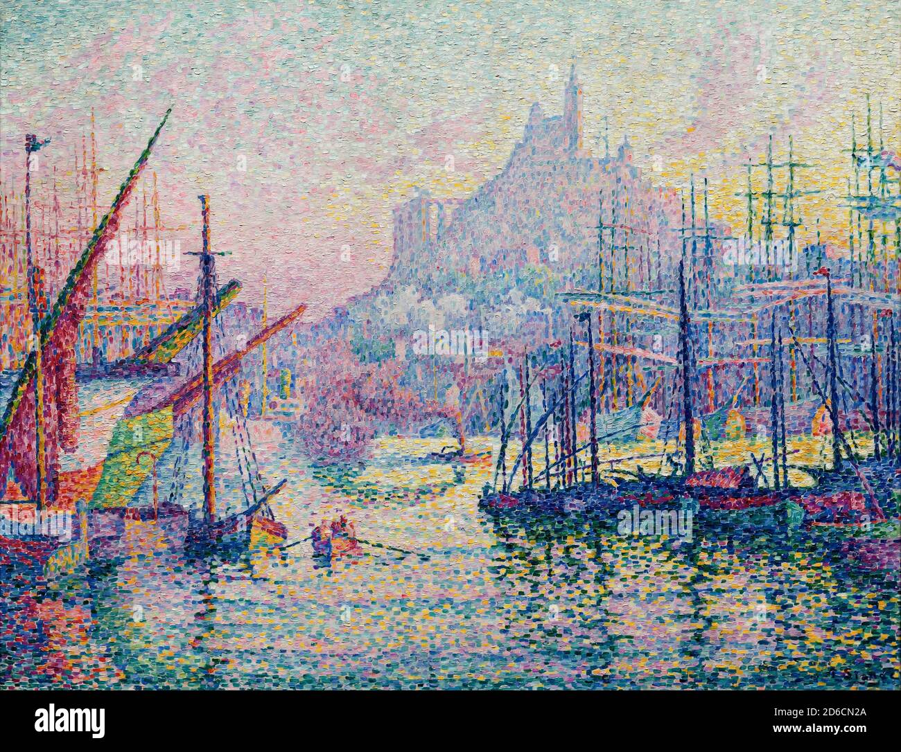 Notre-Dames-de-la-Garde, la bonne-Mere, Marseille, Paul Signac, 1905-1906, Metropolitan Museum of Art, Manhattan, New York City, Etats-Unis, Amérique du Nord Banque D'Images