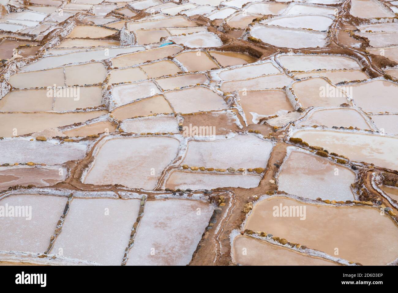 Salinas de Maras, près de Cuzco, Perù Banque D'Images
