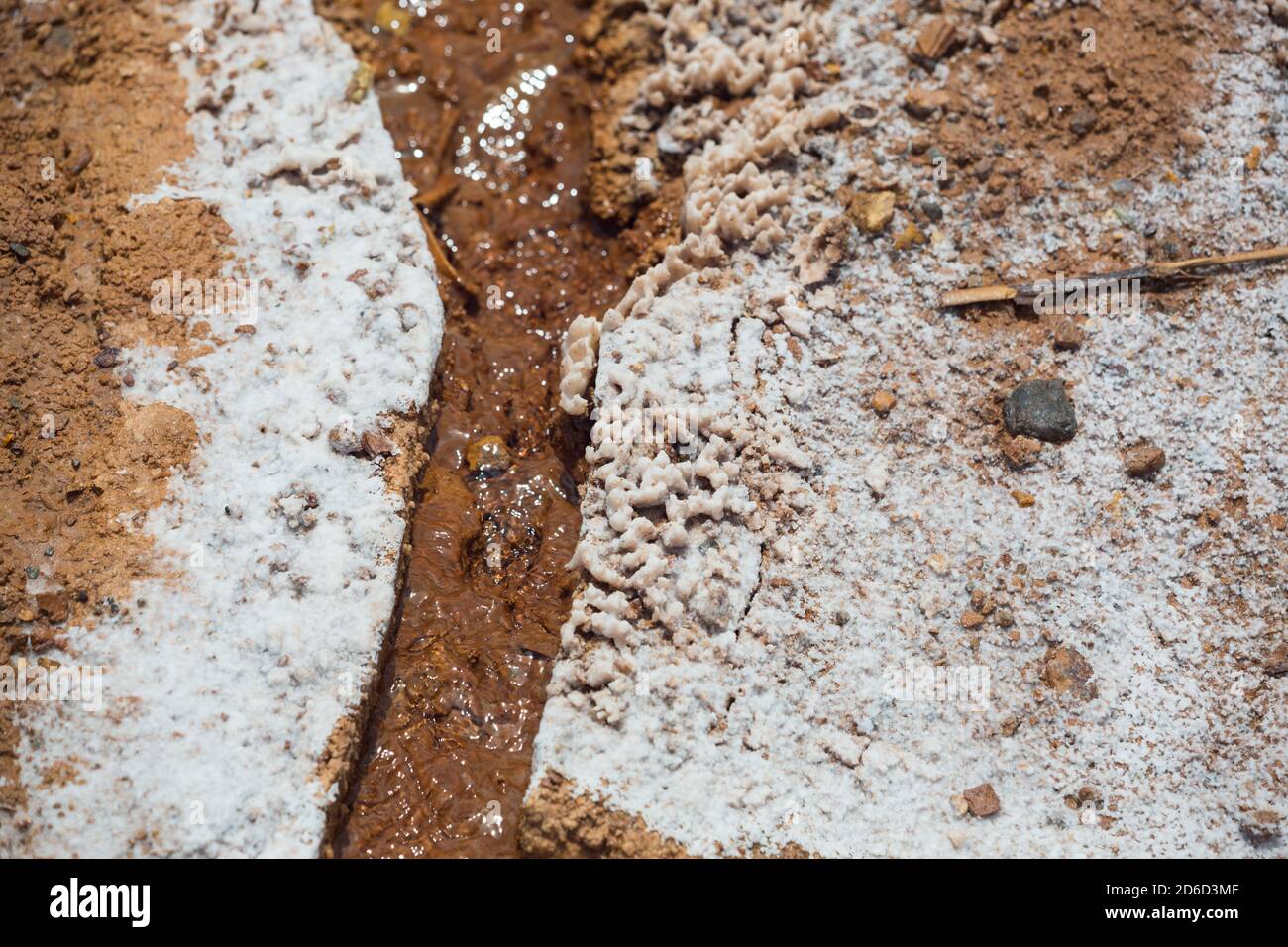 Salinas de Maras, près de Cuzco, Perù Banque D'Images