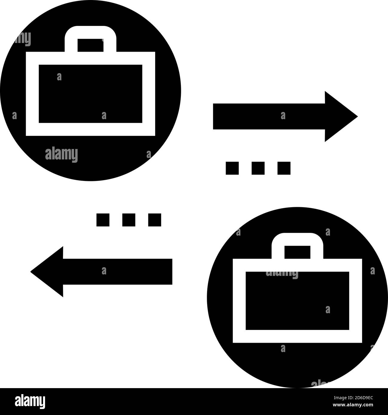 illustration noire vectorielle de l'icône de changement de tâche Illustration de Vecteur