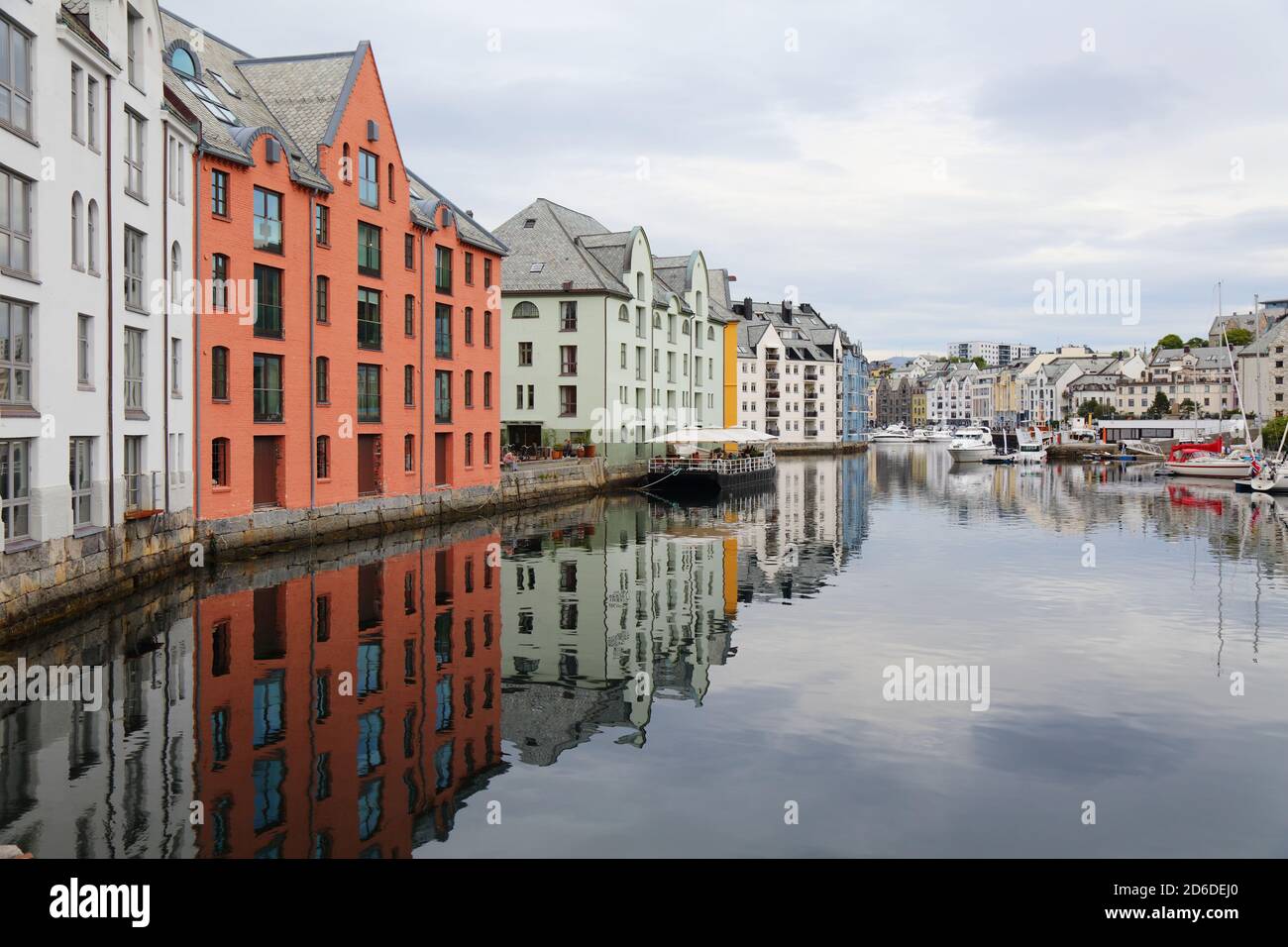 Alesund, Norvège. Centre-ville Alesund art nouveau architecture. Banque D'Images