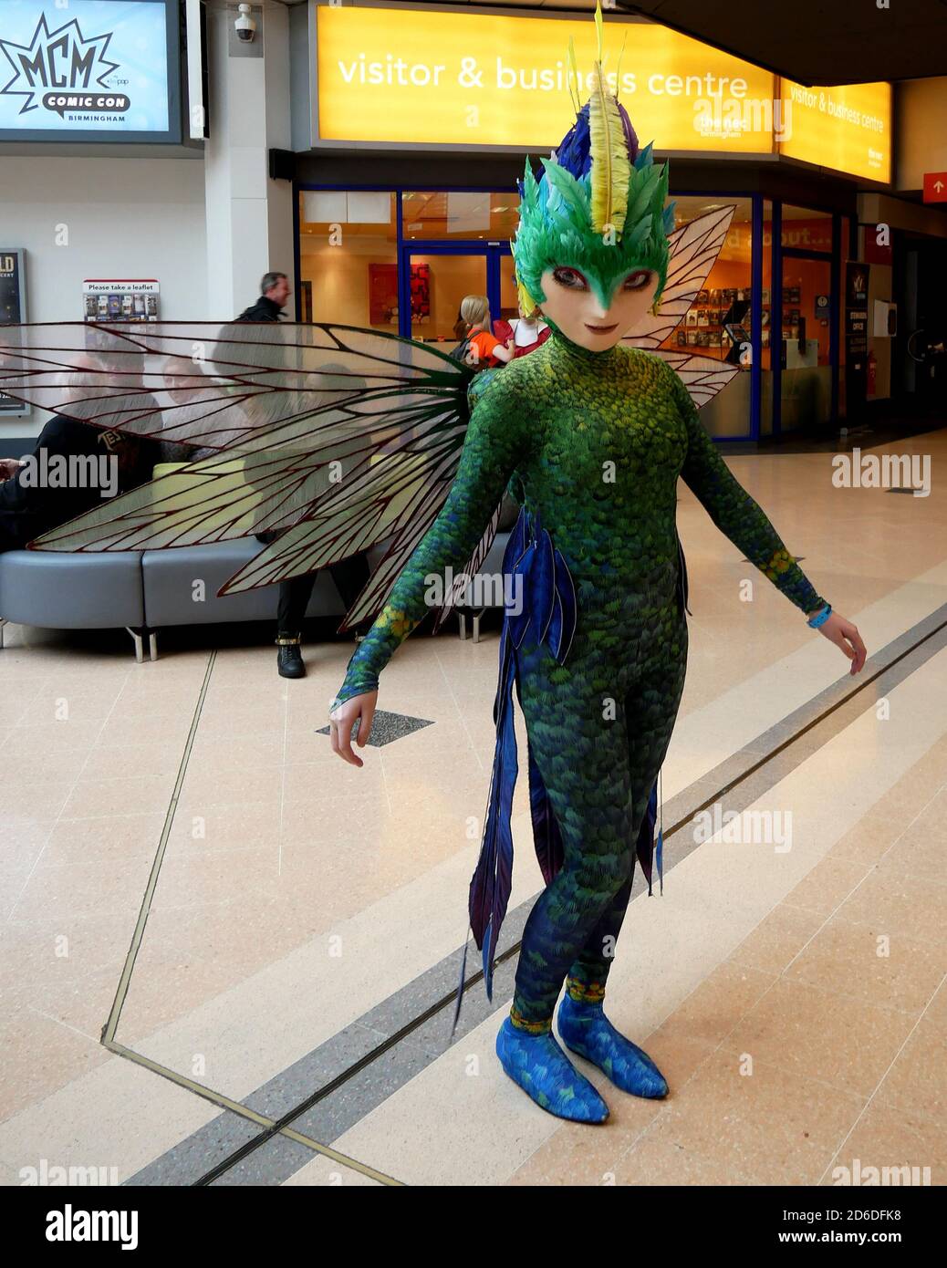 Un cosplayer habillé comme la Tothfée de l'élévation de la Tuteurs pendant la COIC CMCM tenue au NEC Birmingham Banque D'Images