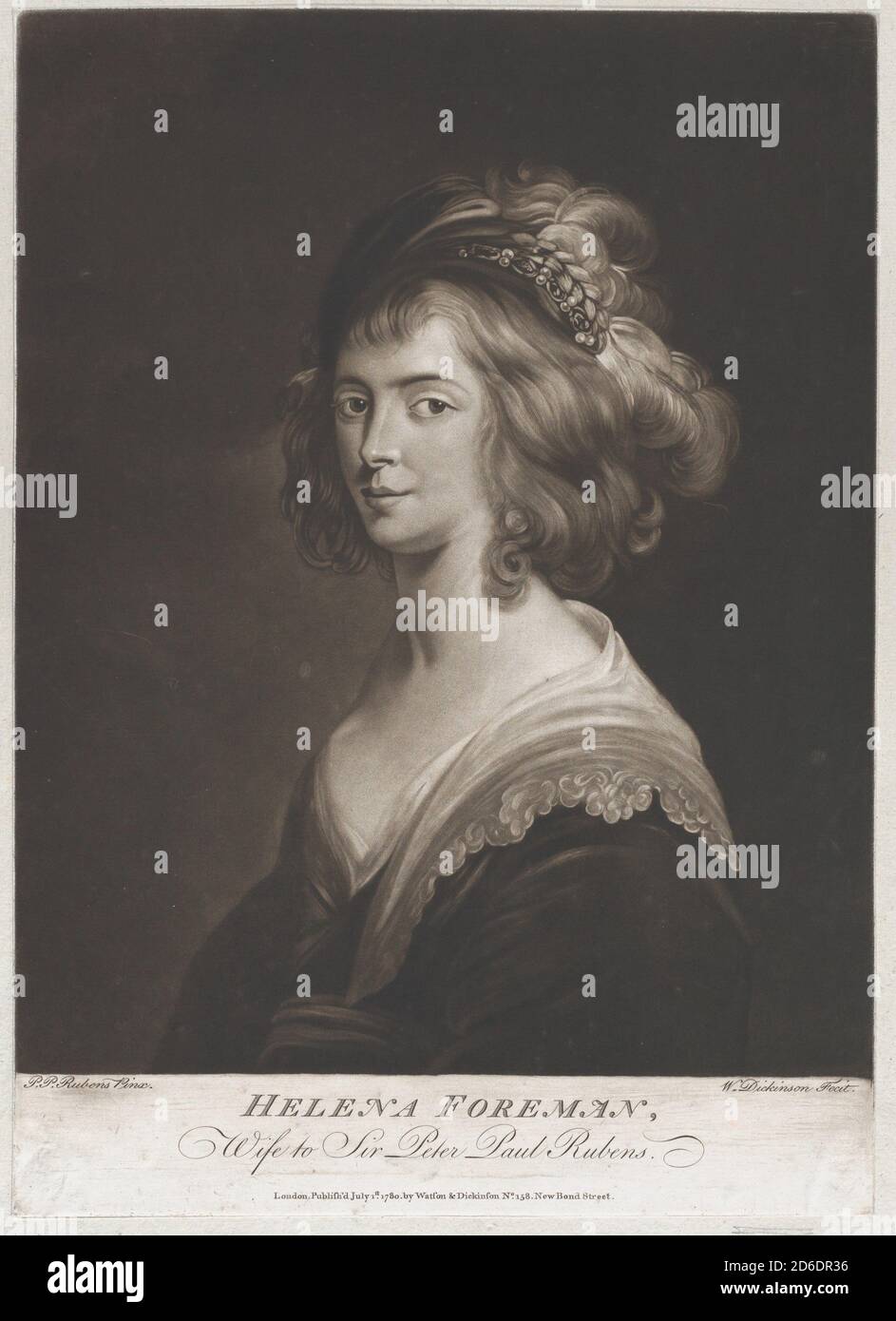 Portrait de Susanna Lunden, sœur d'Helena Fourment, 1769. Banque D'Images