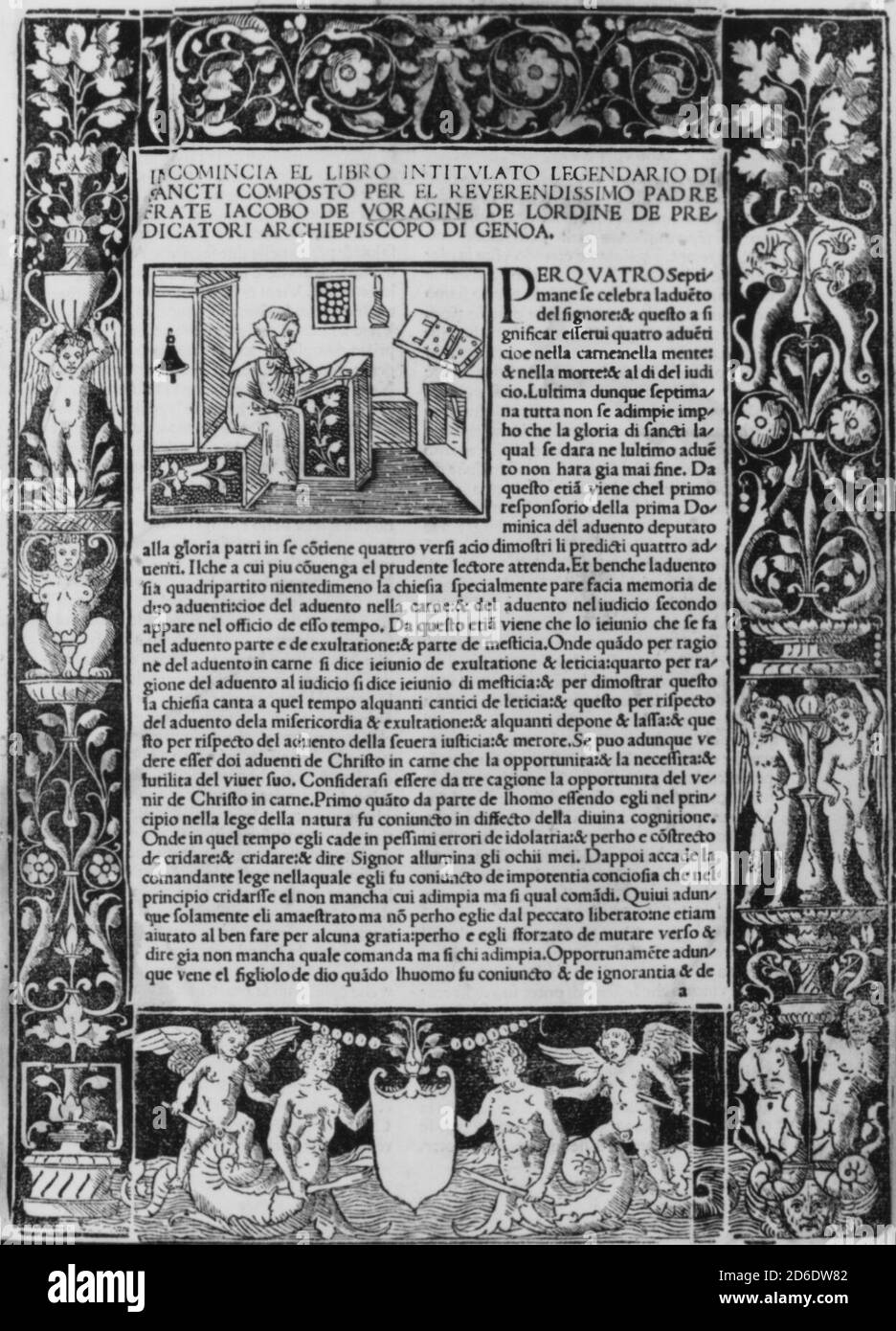 Legendario di sancti, 20 octobre 1514. Banque D'Images