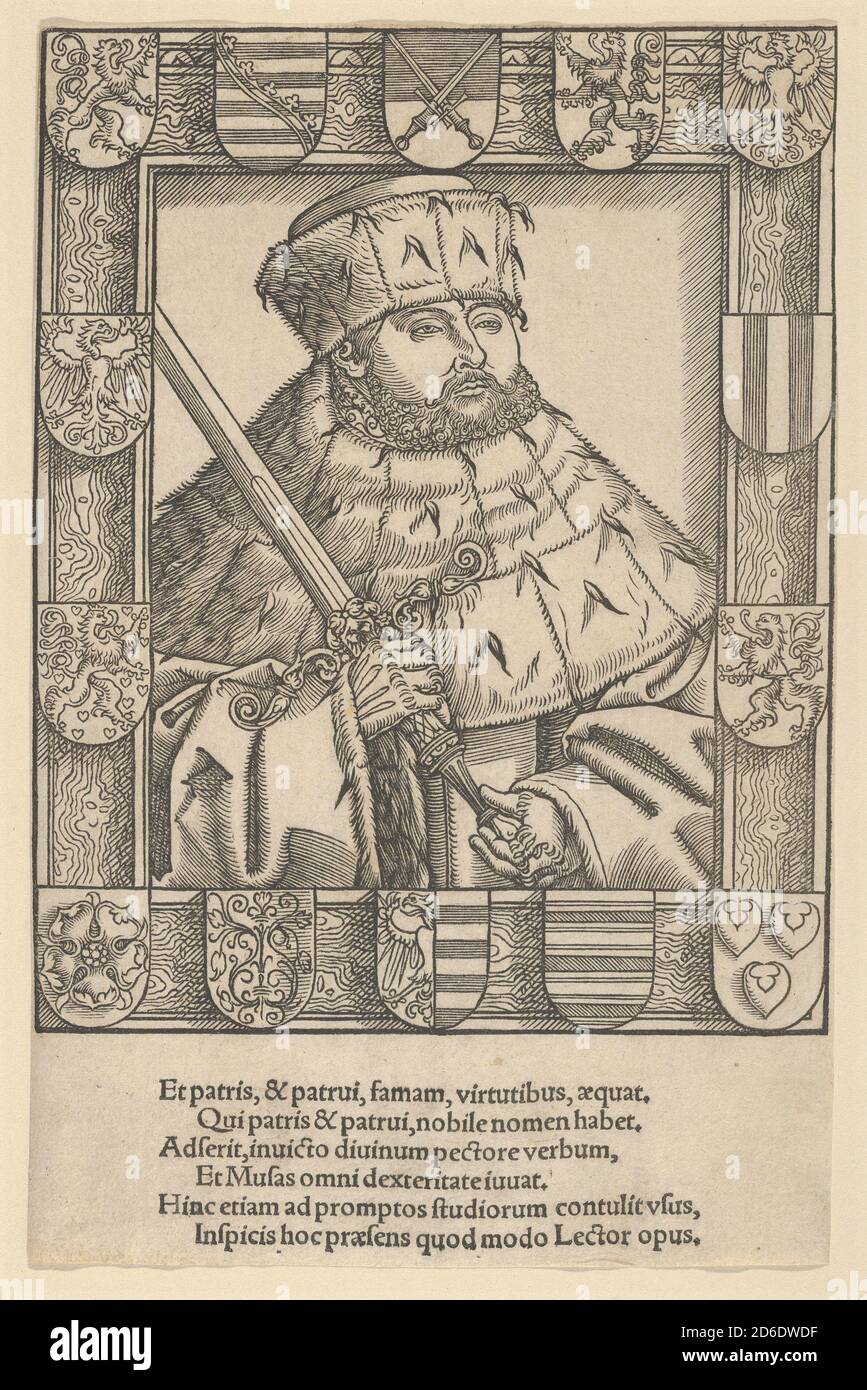 Copie de John Frederic le magnanime, dans les robes électorales. Banque D'Images