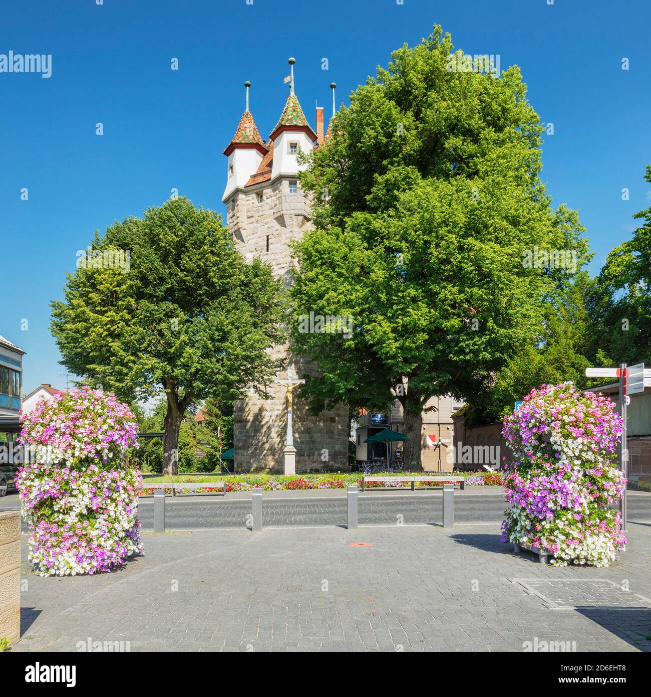 Tour à cinq boutons, Schwäbisch Gmünd, Bade-Wurtemberg, Allemagne Banque D'Images