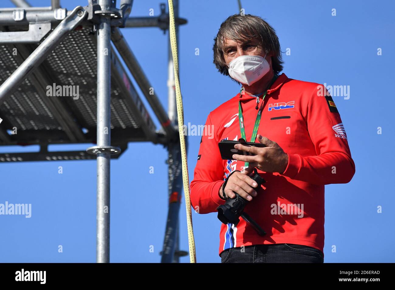 Estoril, Portugal. 16 octobre 2020, le père de Leon Haslam pendant la ronde 8 Pirelli Estoril Round 2020 - libre pratique, World Superbike - SBK - Credit: LM/Otto Moretti/Alay Live News Banque D'Images