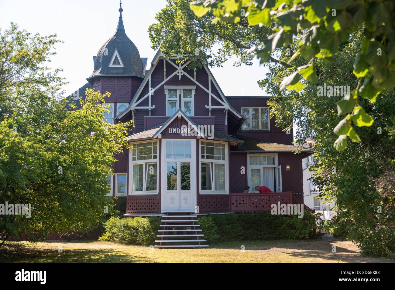 Allemagne, Mecklembourg-Poméranie occidentale, Binz, Villa Undine Banque D'Images