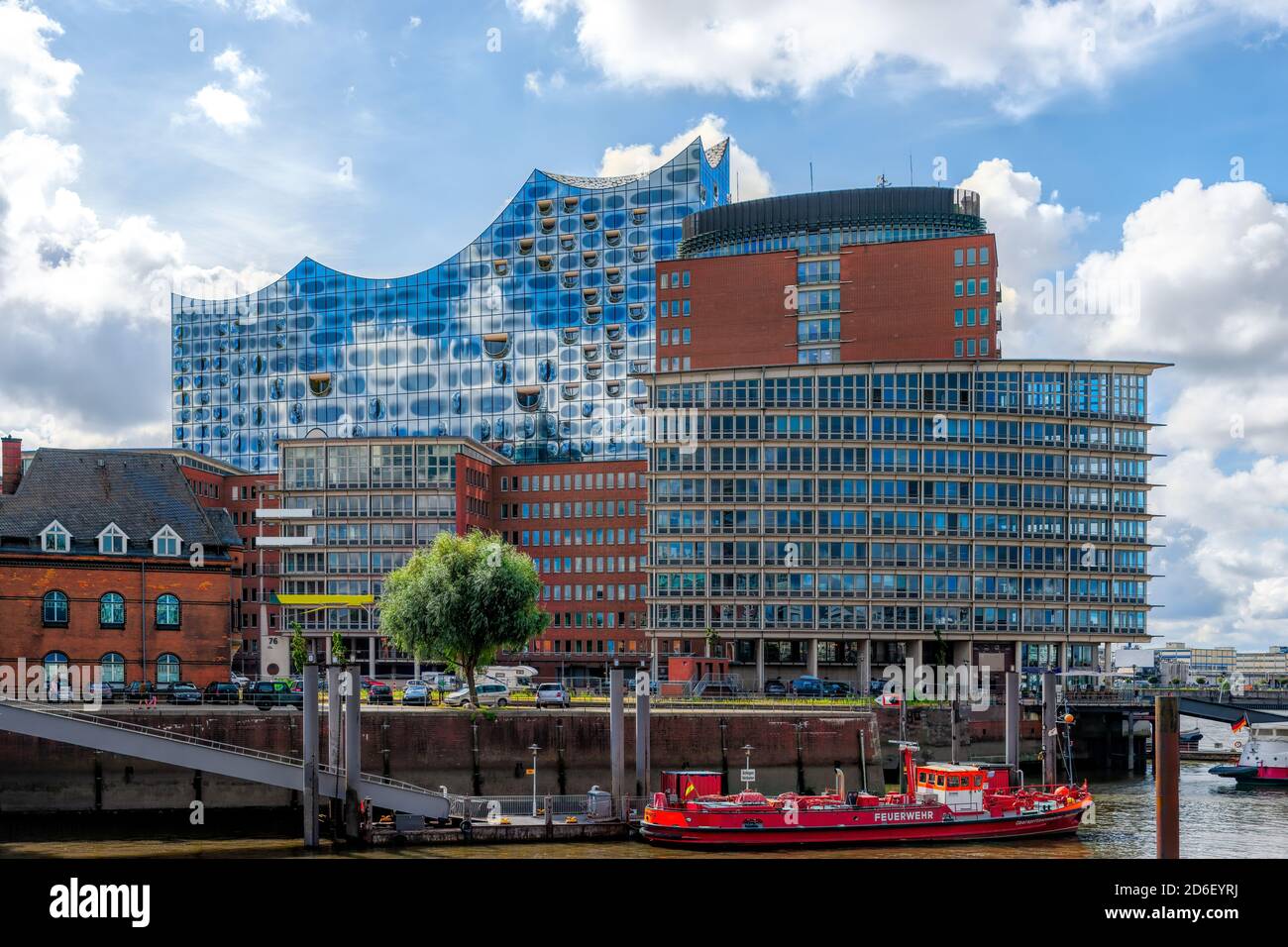 Elbphilharmonie et HafenCity, Hambourg, Allemagne Banque D'Images