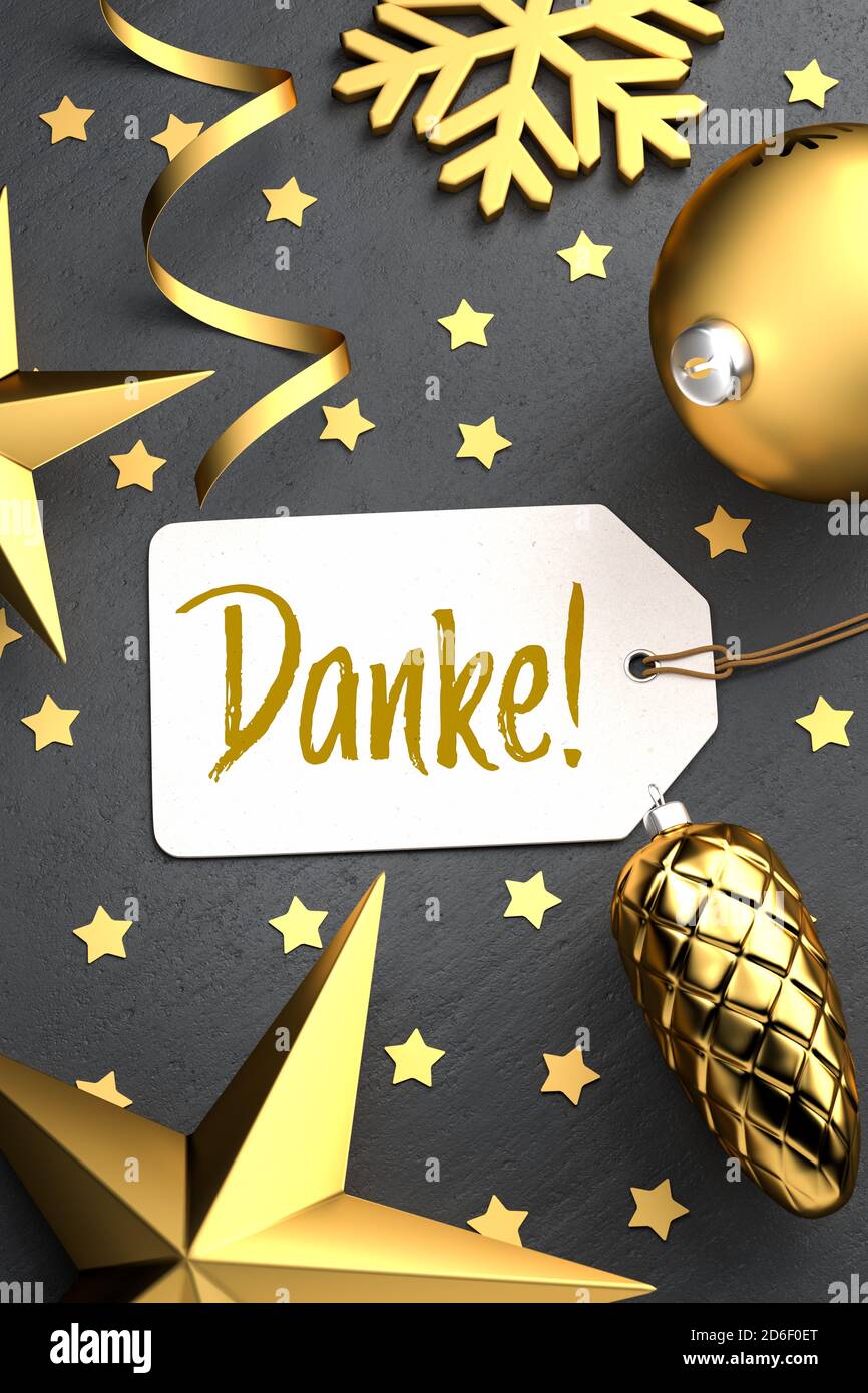 Carte de noël avec message allemand Banque de photographies et d’images