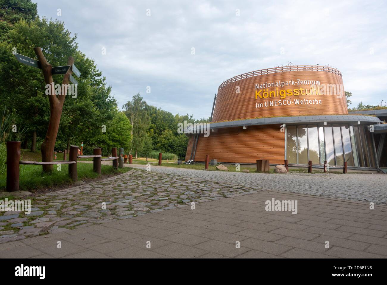 Allemagne, Mecklembourg-Poméranie occidentale, Hagen, Centre du parc national Königsstuhl, patrimoine mondial de l'UNESCO, Königsstuhl, Stubbenkammer, Mer Baltique Banque D'Images