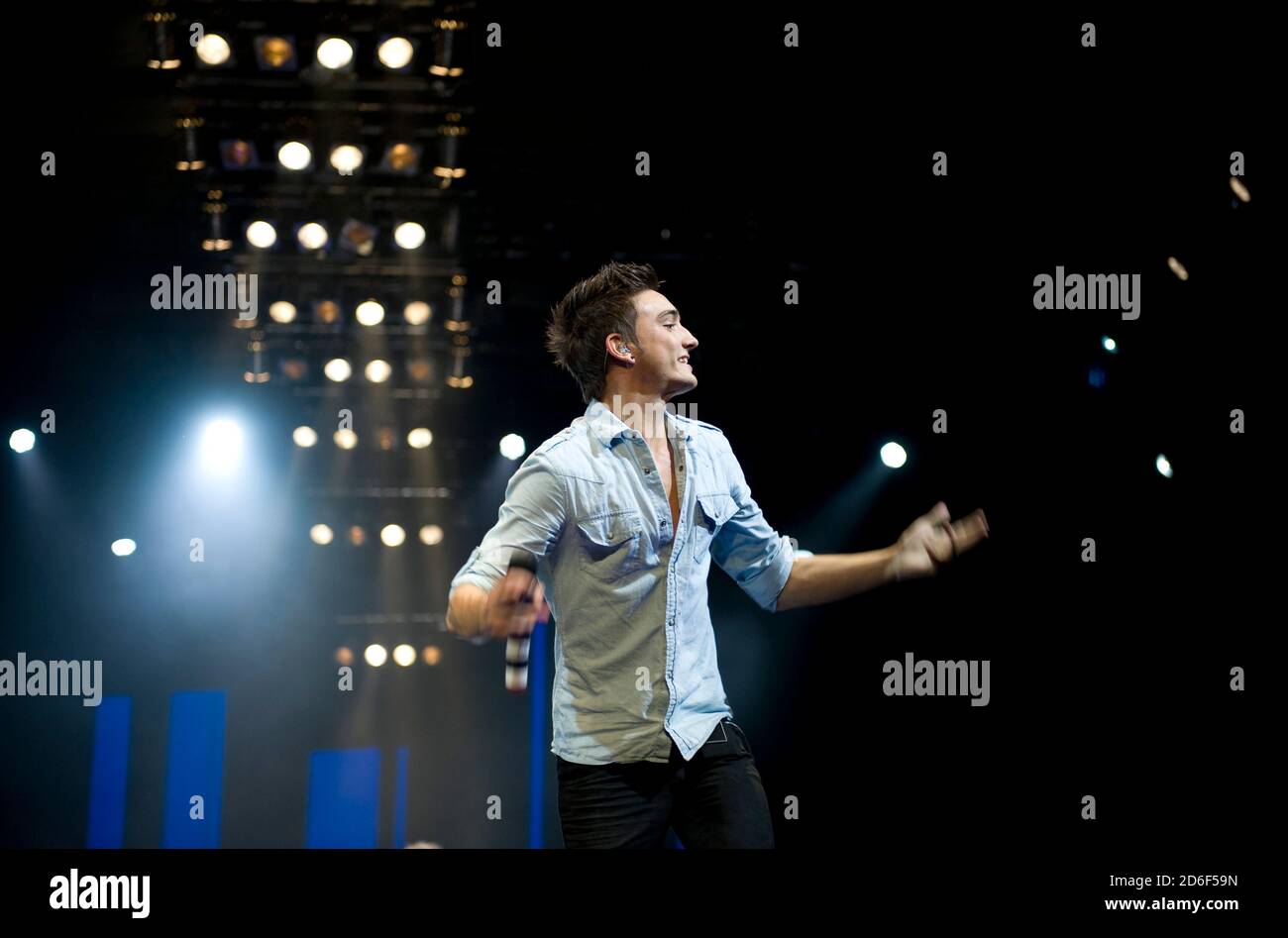 Vêtements Show Live au groupe Earl's court Boy The Wanted Perform « All Time Low ». Banque D'Images