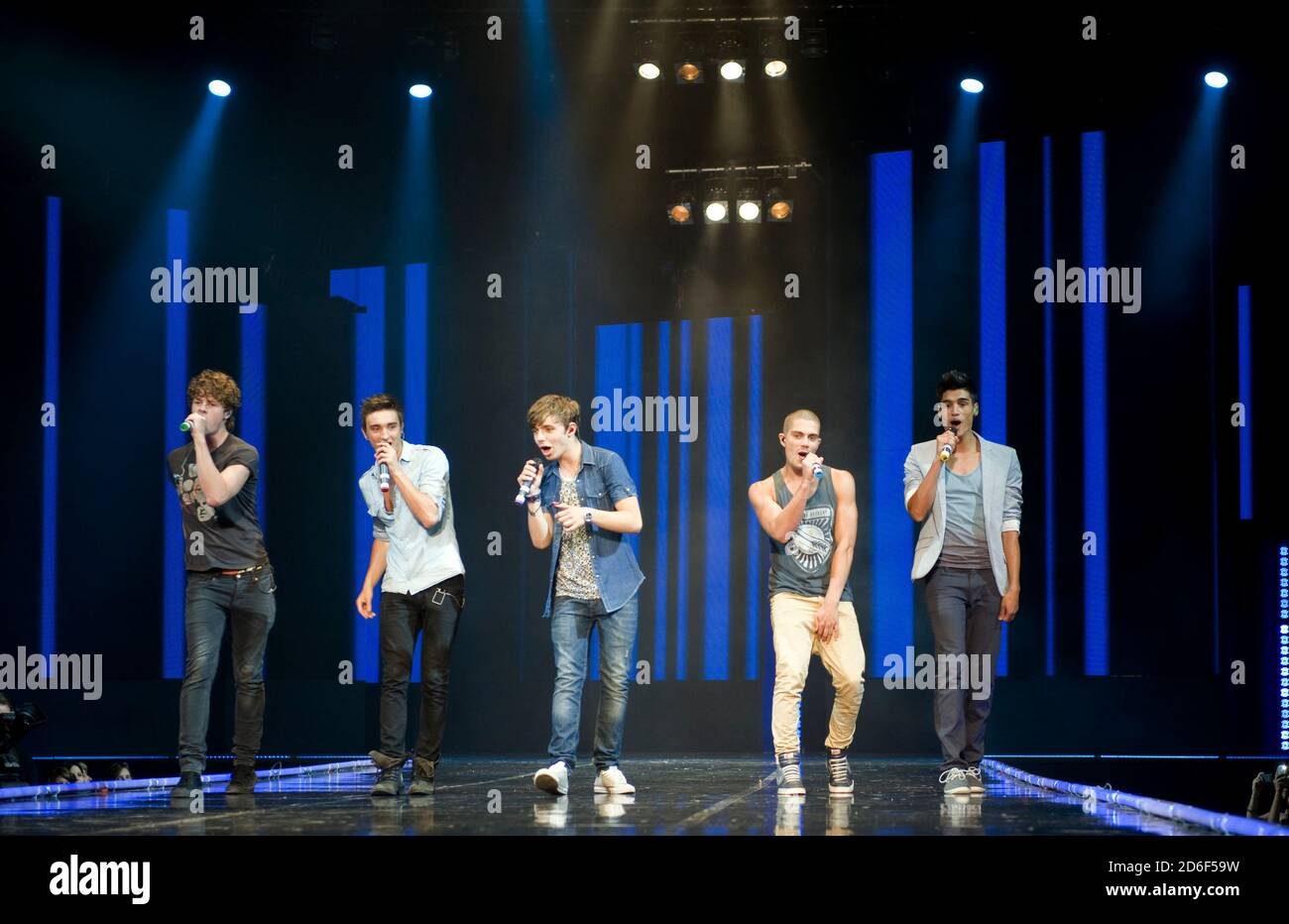 Vêtements Show Live au groupe Earl's court Boy The Wanted Perform « All Time Low ». Banque D'Images