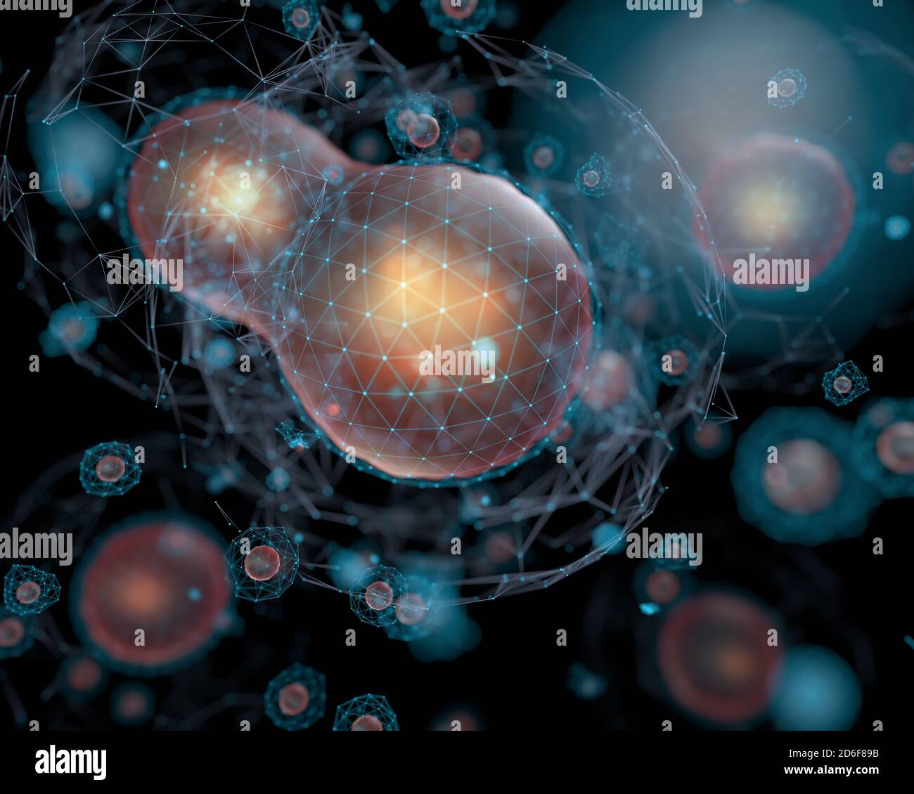 Biotechnologie, illustration conceptuelle. Banque D'Images