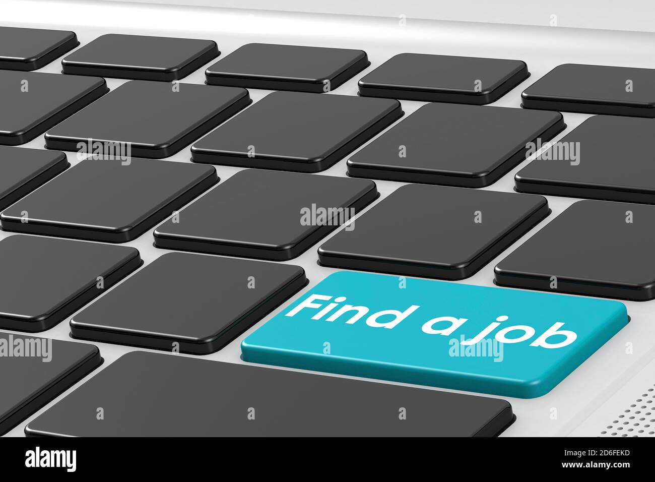 Trouver un mot de travail sur le clavier de l'ordinateur portable, rendu 3D  Photo Stock - Alamy