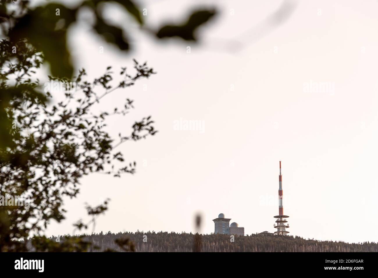 Allemagne, Saxe-Anhalt, Harz, vue sur Brocken, Iletal, parc national de Harz Banque D'Images