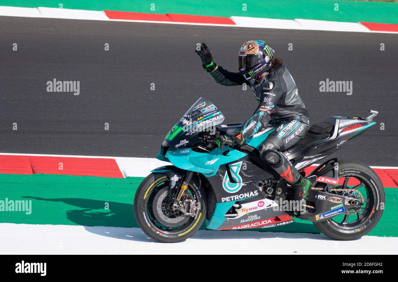 Rimini - Misano circuit mondial Marco Simoncelli: Franco Morbidelli rider Banque D'Images