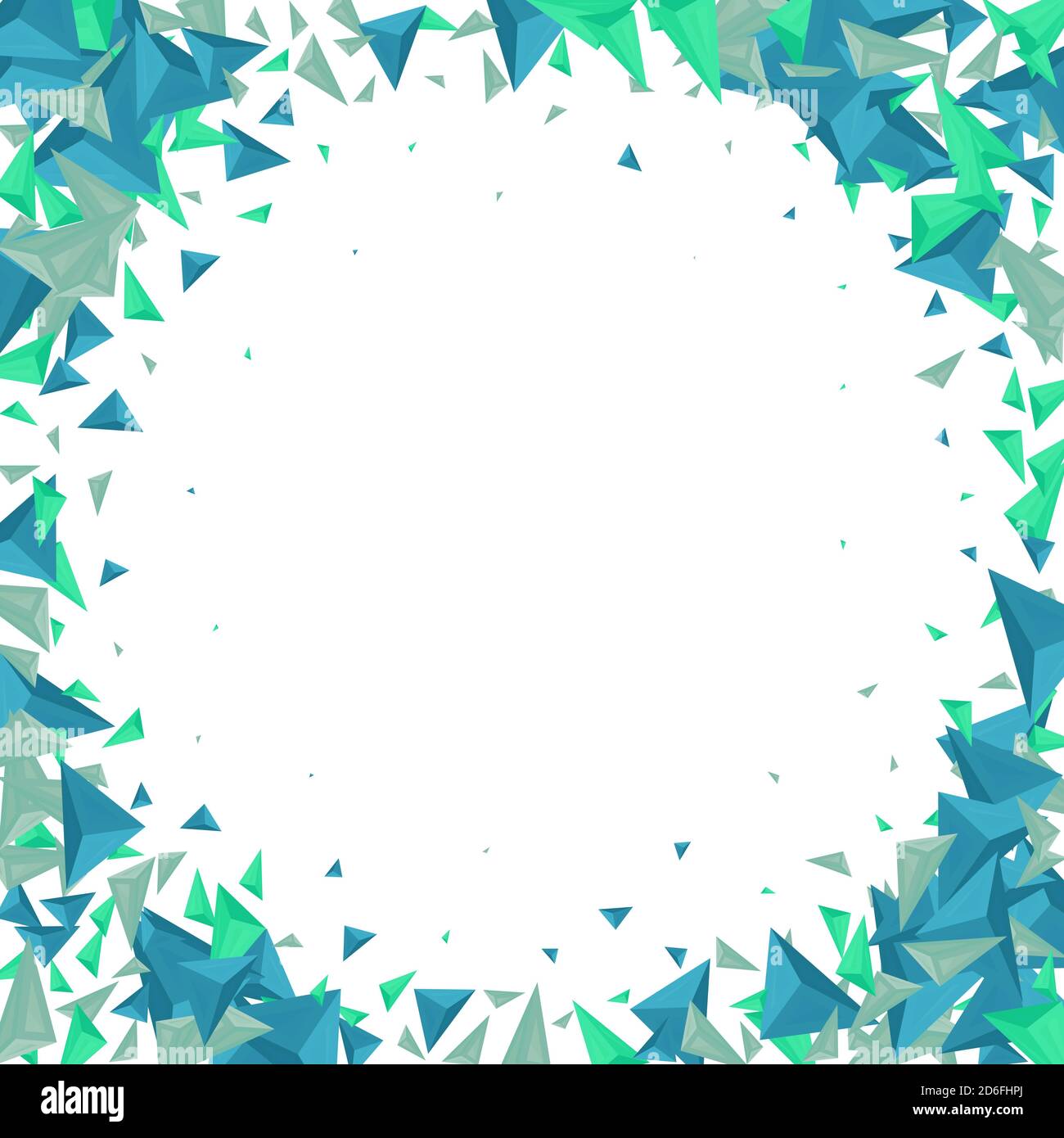 Arrière-plan de modèle bleu abstrait. Mosaïque de triangles. Cadre Illustration de Vecteur