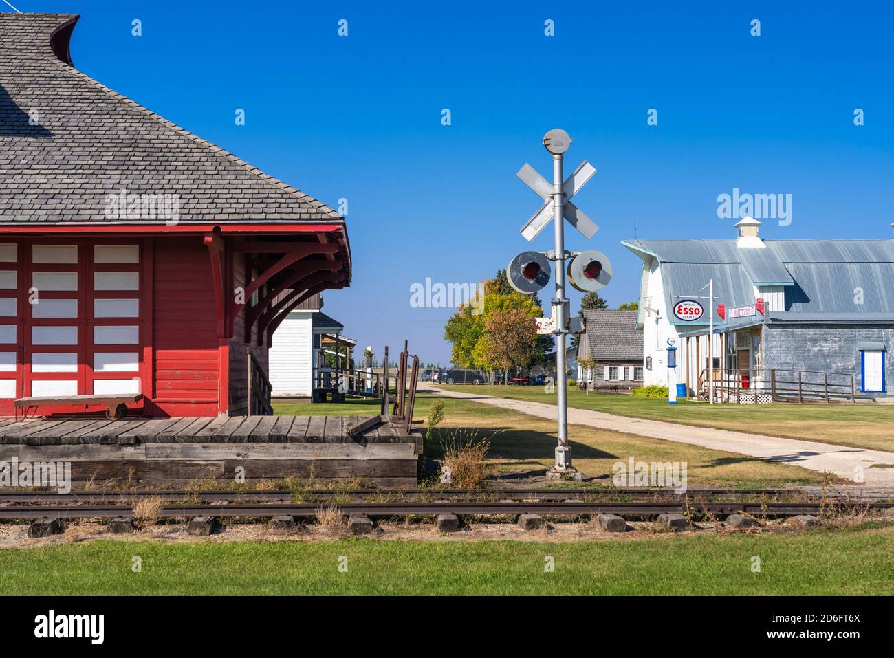 Le Musée Thresherman's près de Winkler, Manitoba, Canada. Banque D'Images