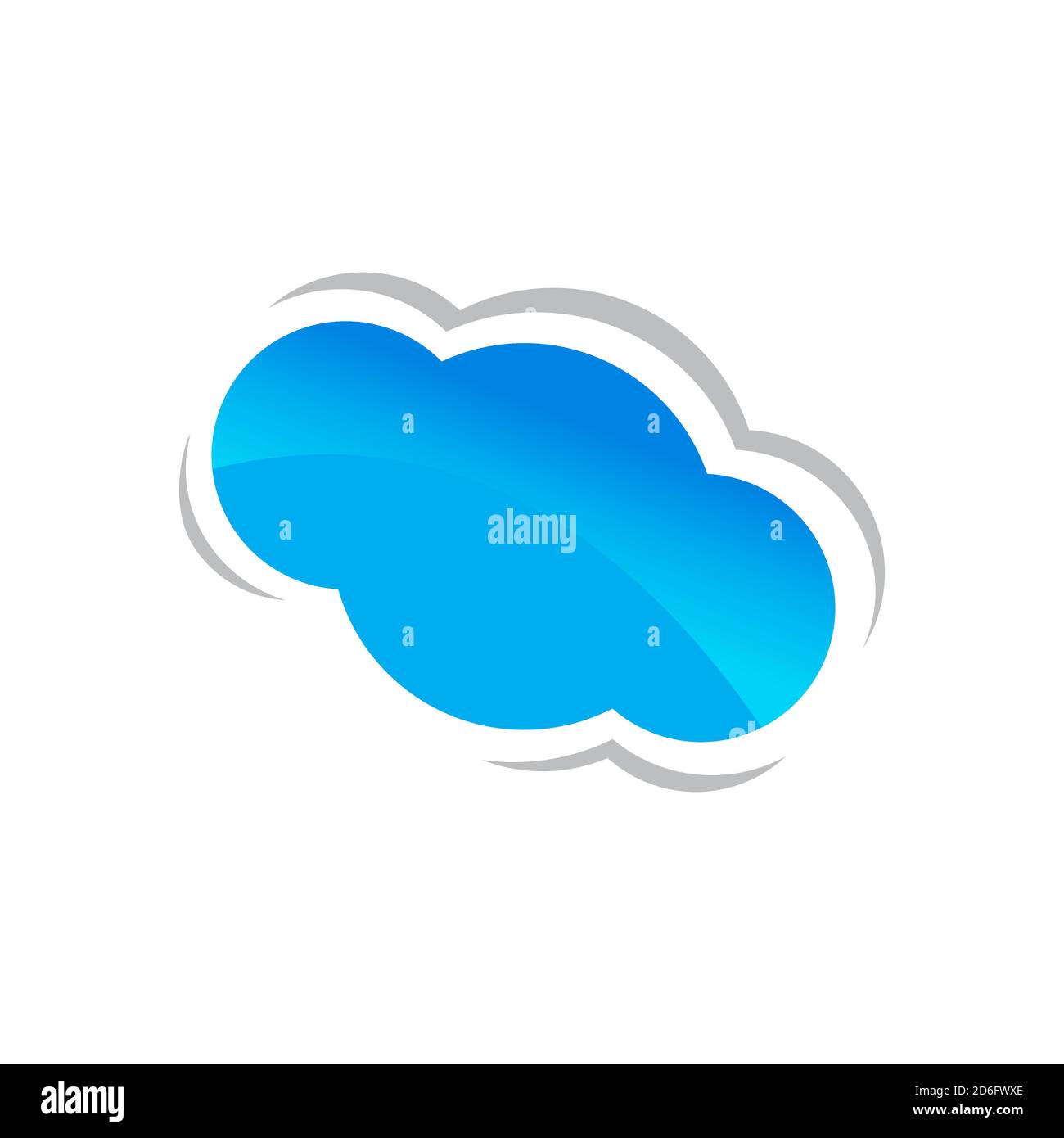 Illustration de l'icône vectorielle du logo Creative Cloud moderne Illustration de Vecteur