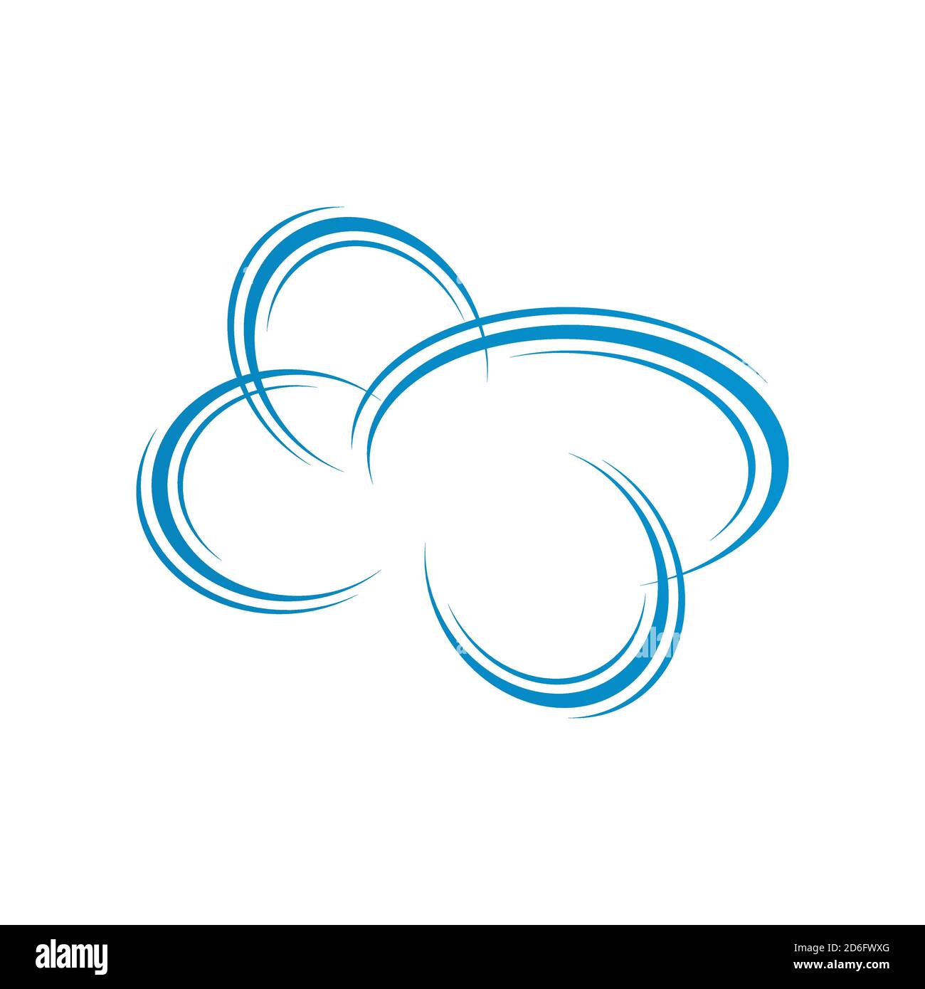 Illustration de l'icône vectorielle du logo Creative Cloud moderne Illustration de Vecteur