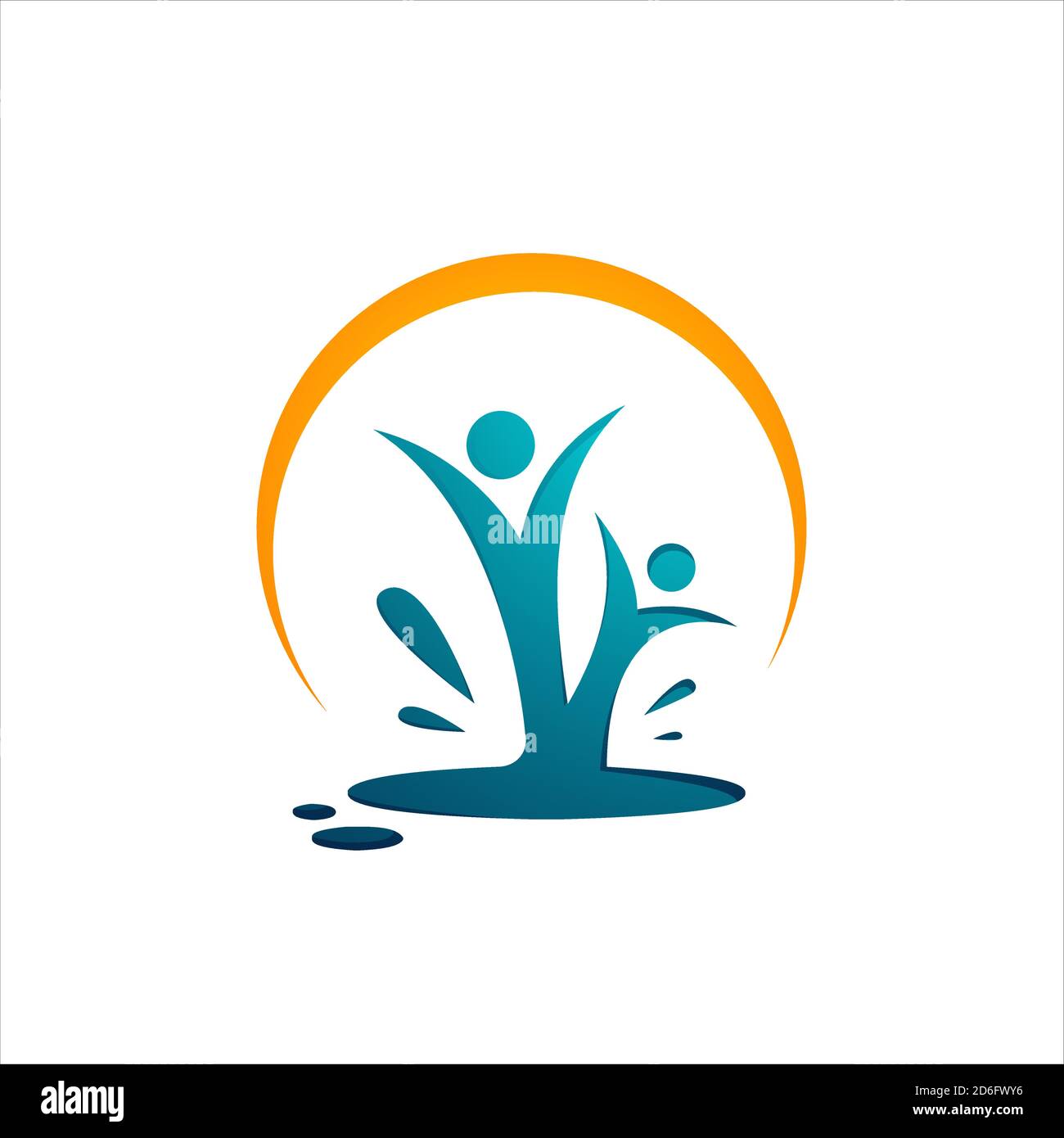 résumé sain personnes logo conception illustrations vectorielles Illustration de Vecteur