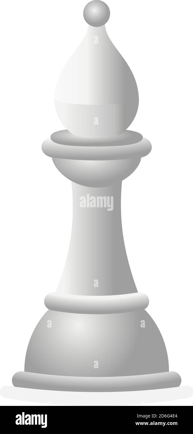 Icône de chevalier blanc d'échecs. Dessin animé d'une icône de vecteur de chevalier blanc d'échecs pour la conception de sites Web isolée sur fond blanc Illustration de Vecteur