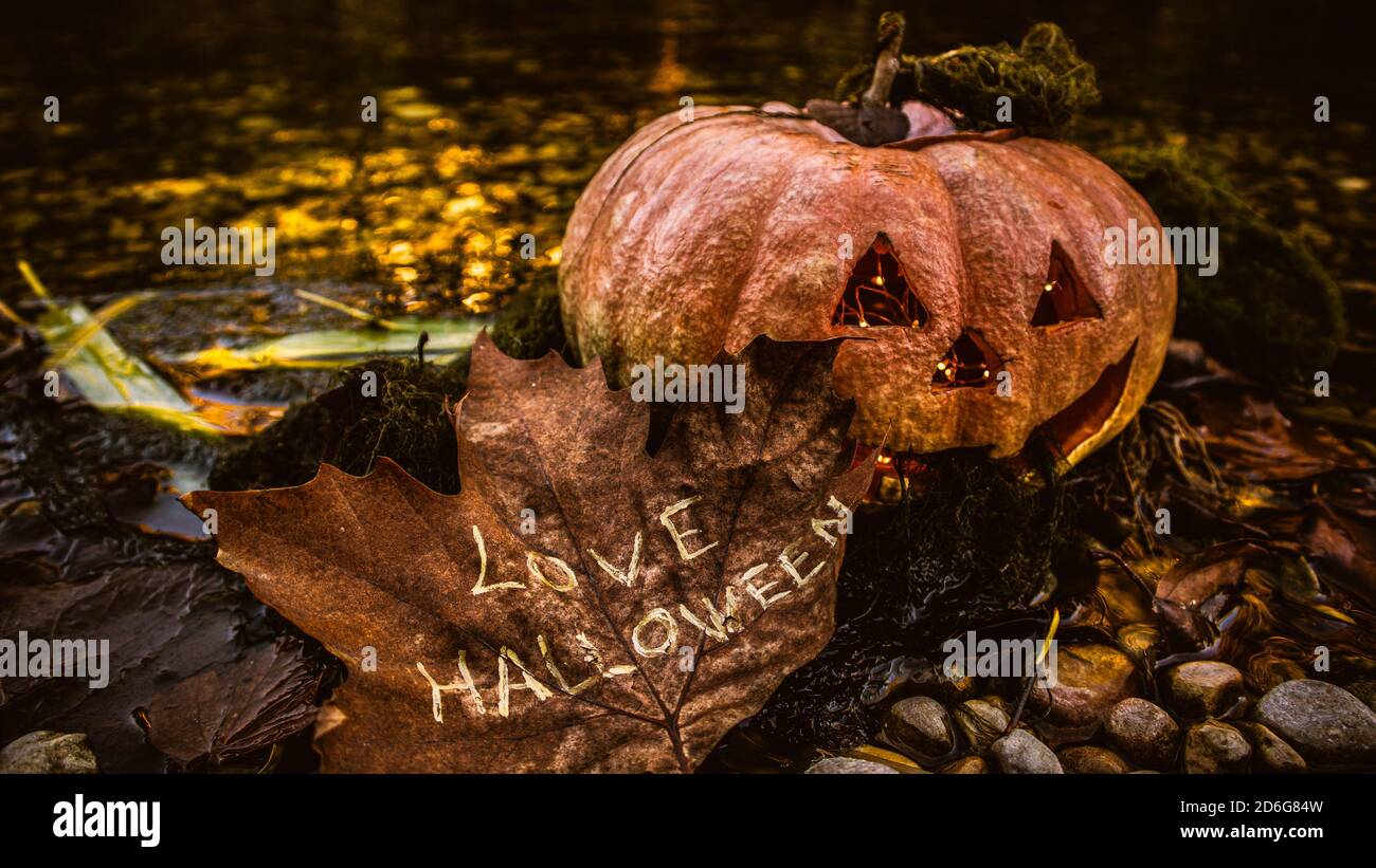 Message d'amour pour Halloween Banque D'Images
