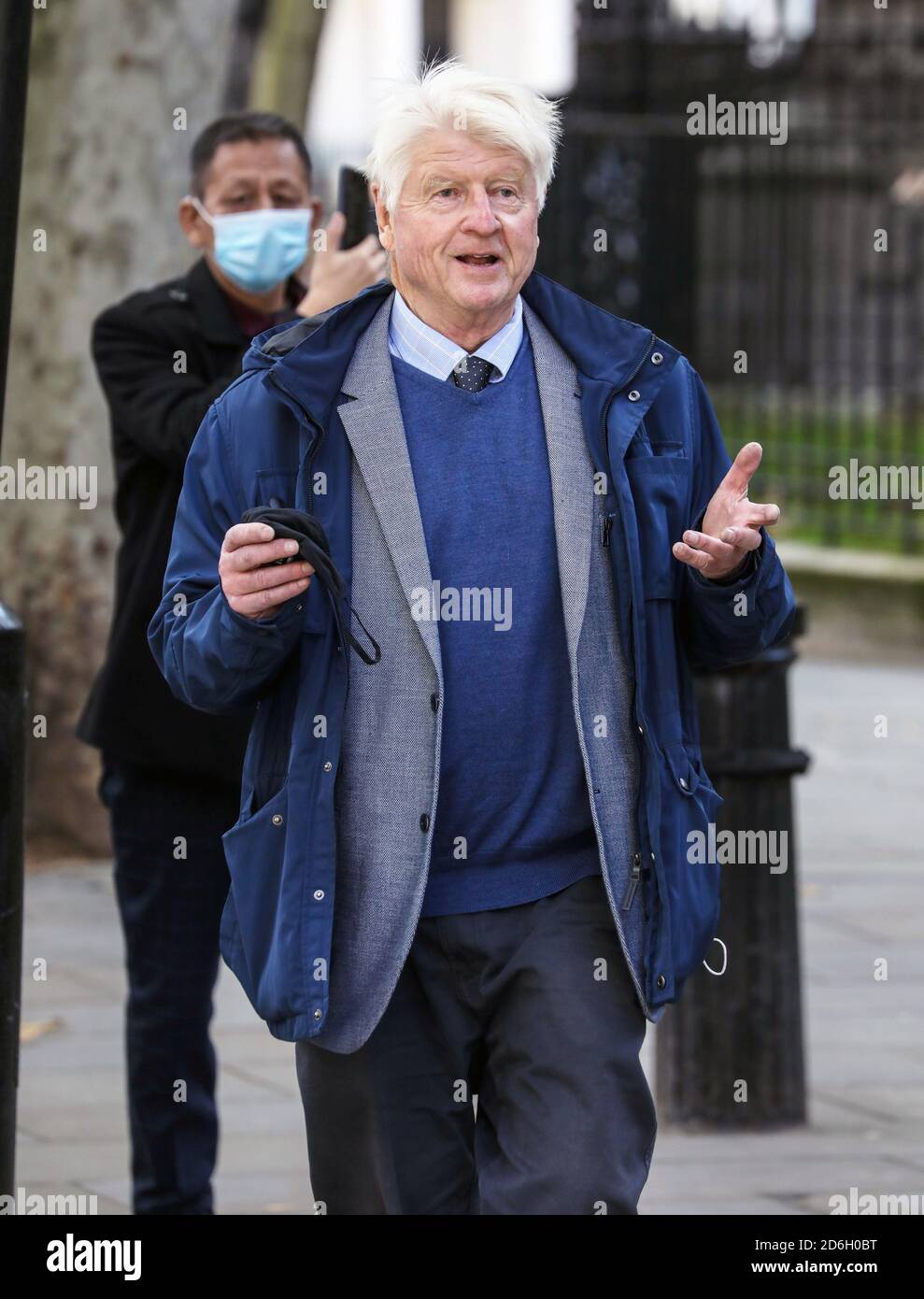 Non exclusif : Stanley Johnson, père du Premier ministre britannique Boris Johnson, Londres, Royaume-Uni, 16 octobre 2020, photo de piQtured Banque D'Images