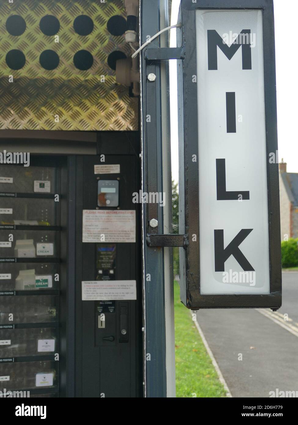 Distributeur de lait Banque D'Images